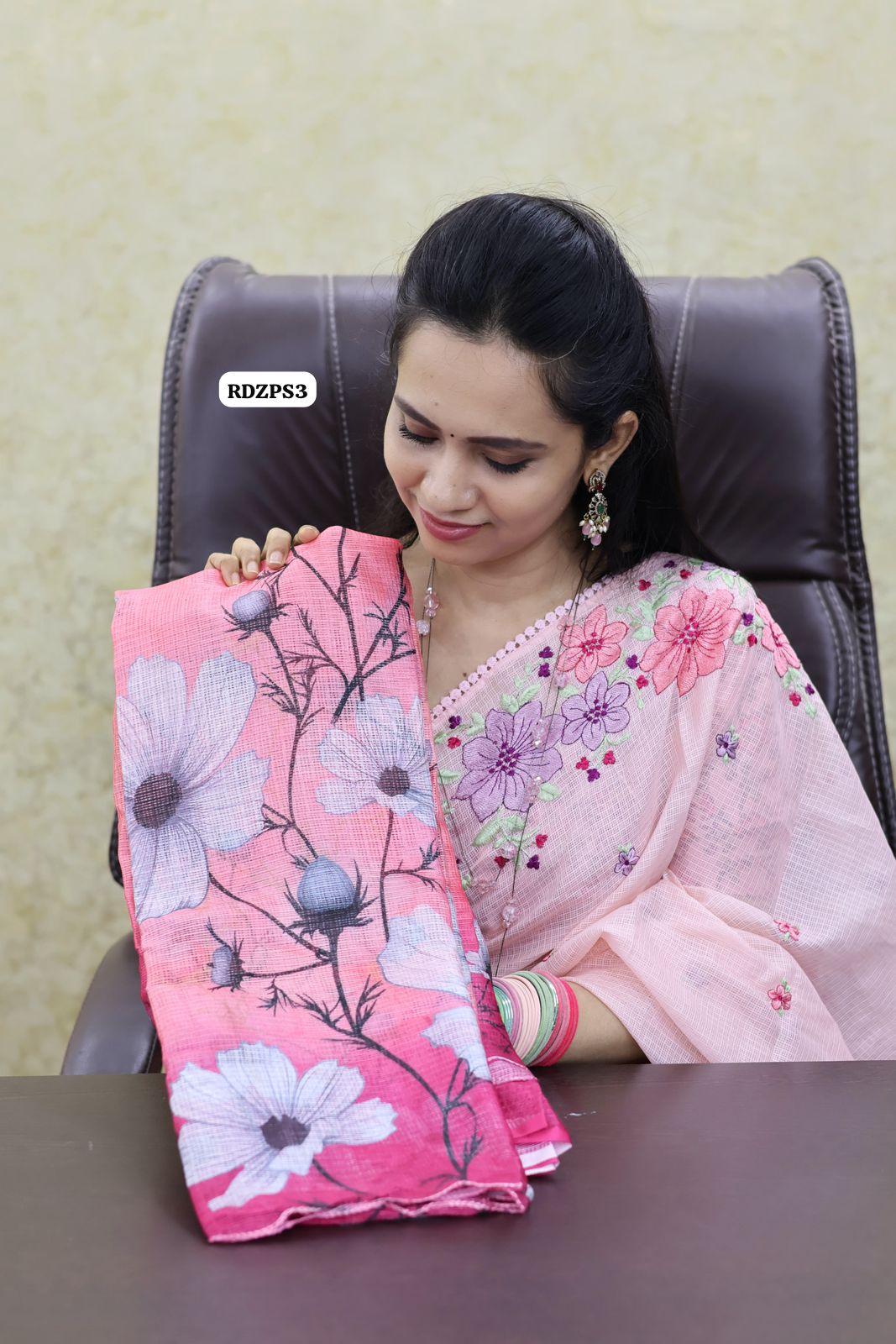 soft kota cotton saree with floral design 😍🥳