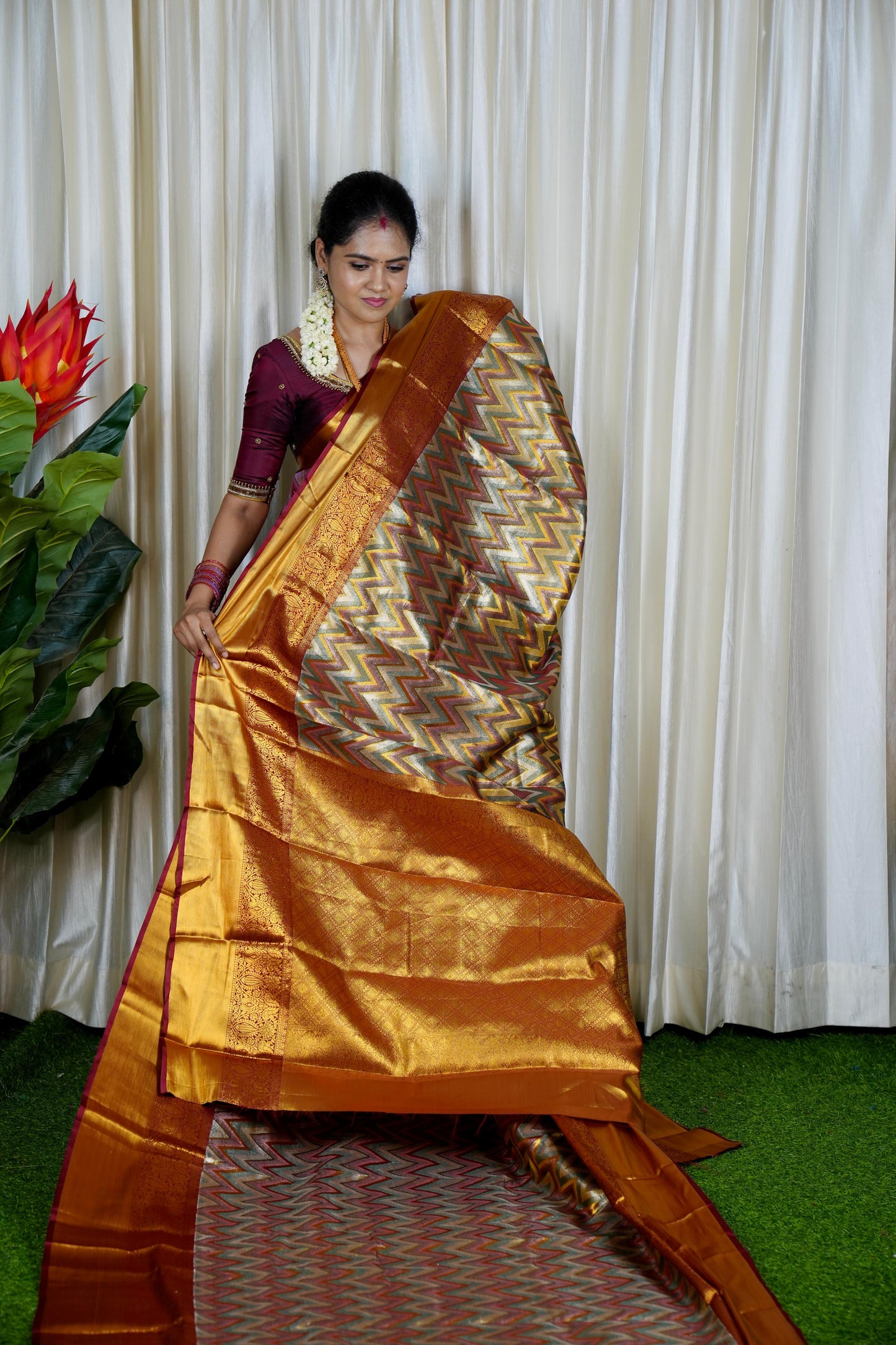 Kanchi inspired semi silk❌