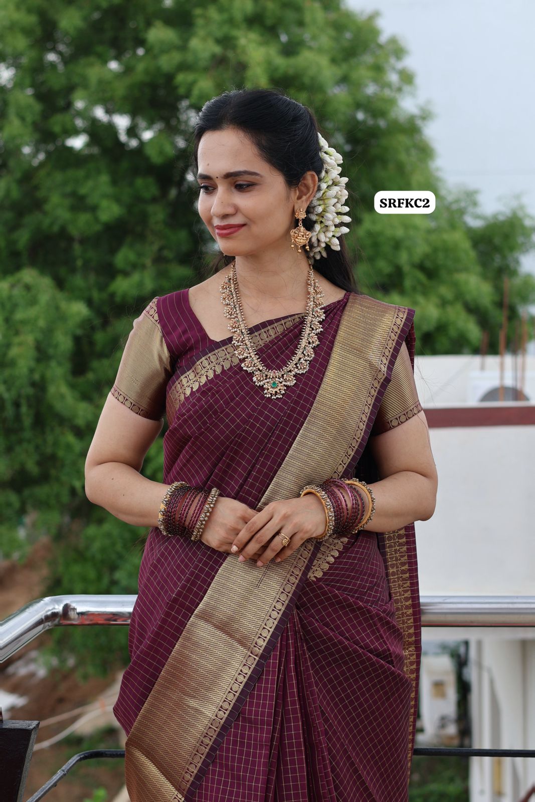 semi Silk cotton saree with running blouse 😍🥳Dark Maroon