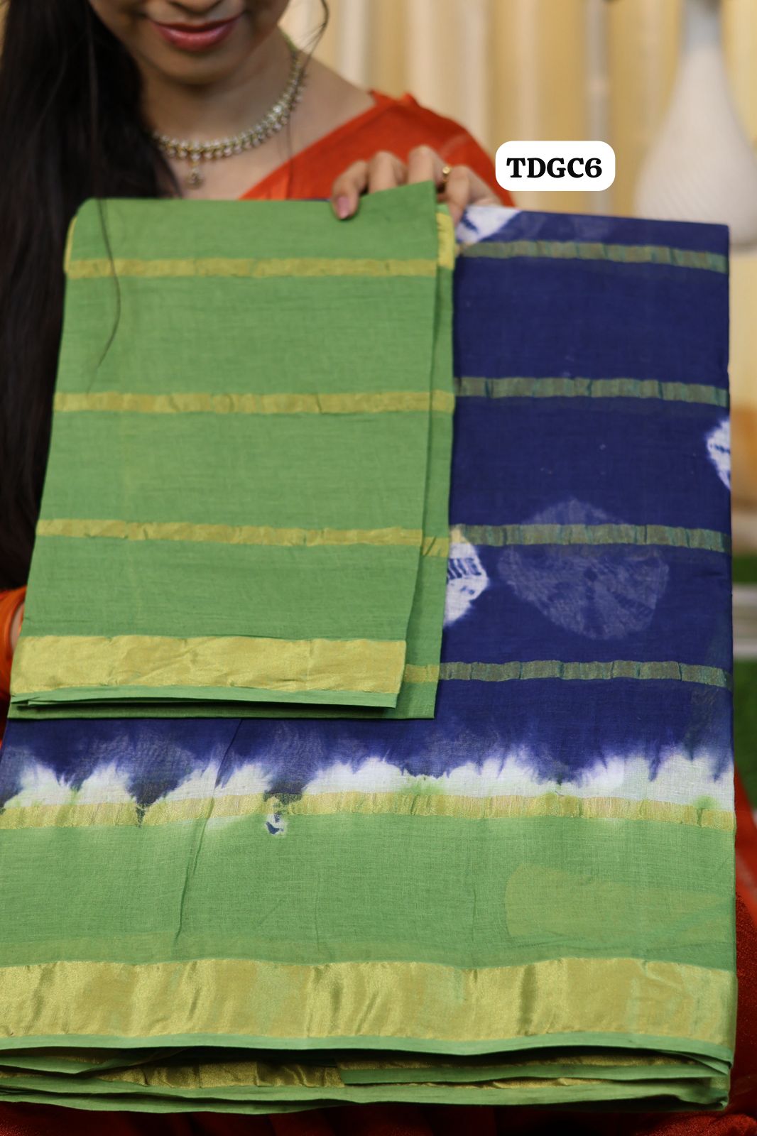 Kanchi cotton saree with bandhini design😍Ⓜ️😎