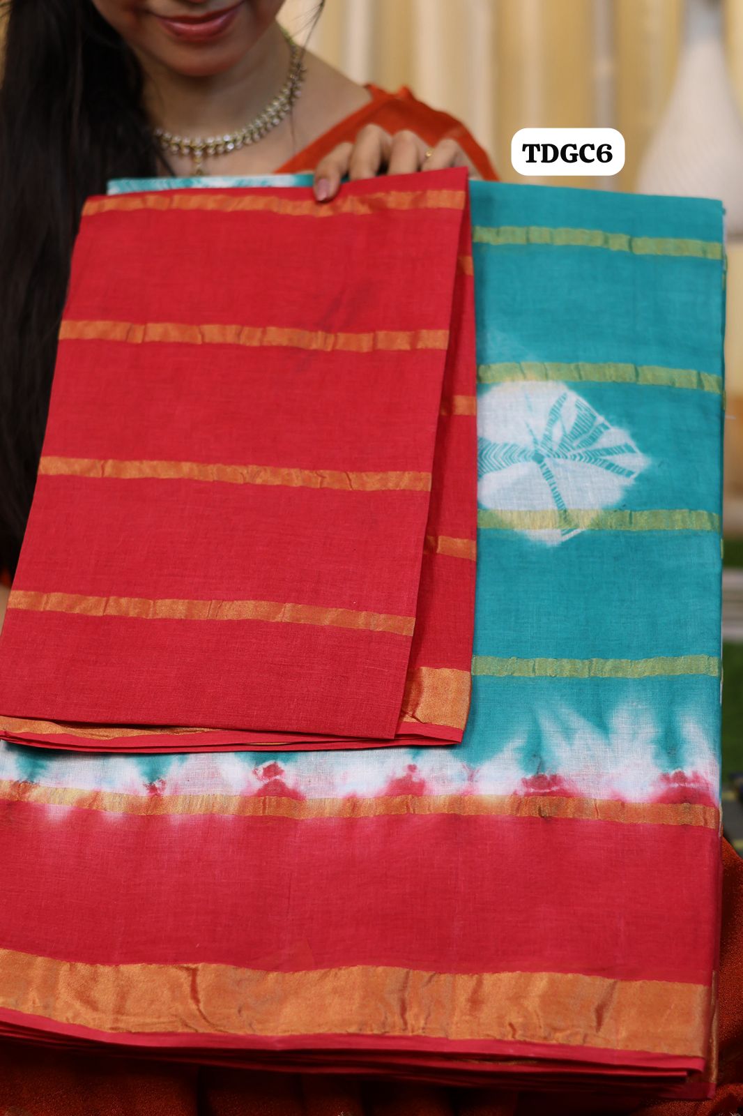 Kanchi cotton saree with bandhini design😍Ⓜ️😎