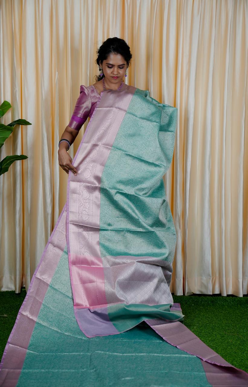 Katan bridal tissue sareeš„³design 1
