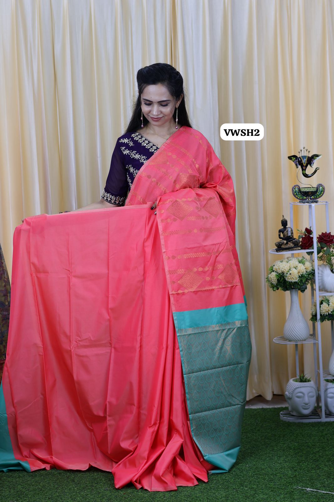 Borderless soft silk saree ๐โ๏ธ