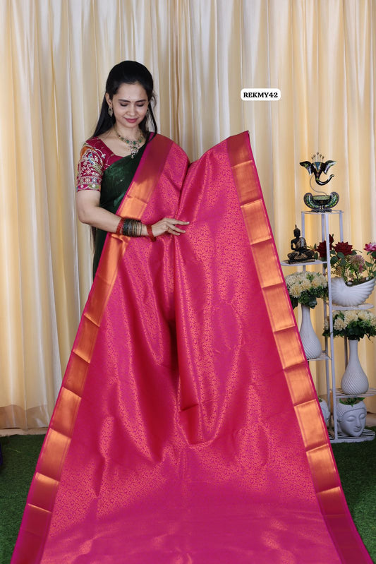 Bridal semi silk saree 🥳