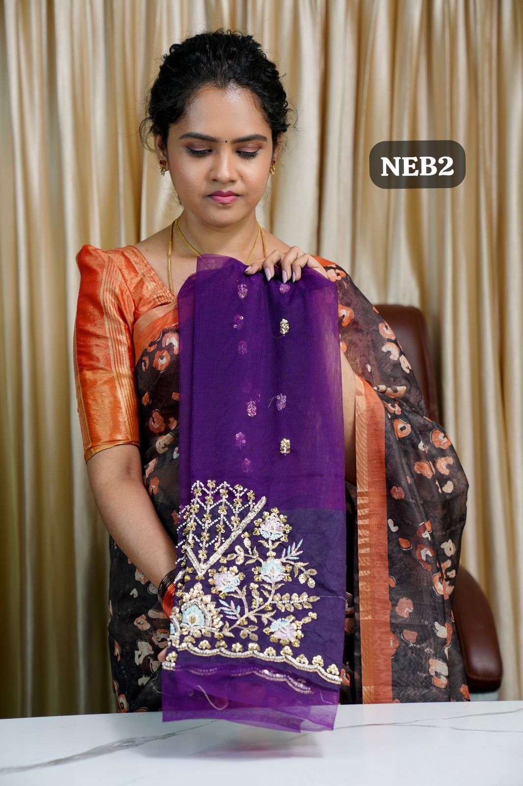 Net Embroidery blouseš„³