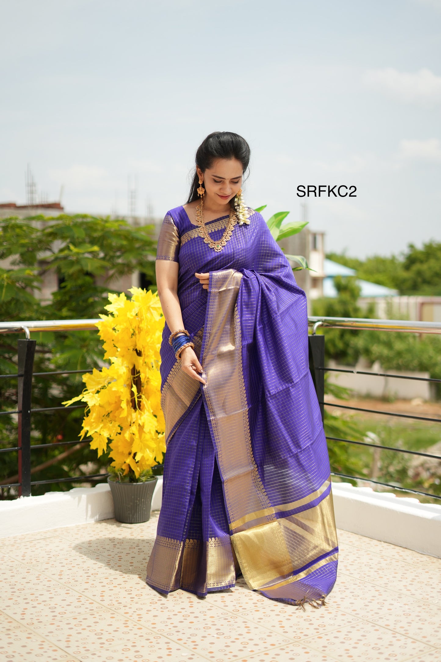 semi Silk cotton saree with running blouse š„³Dark blue