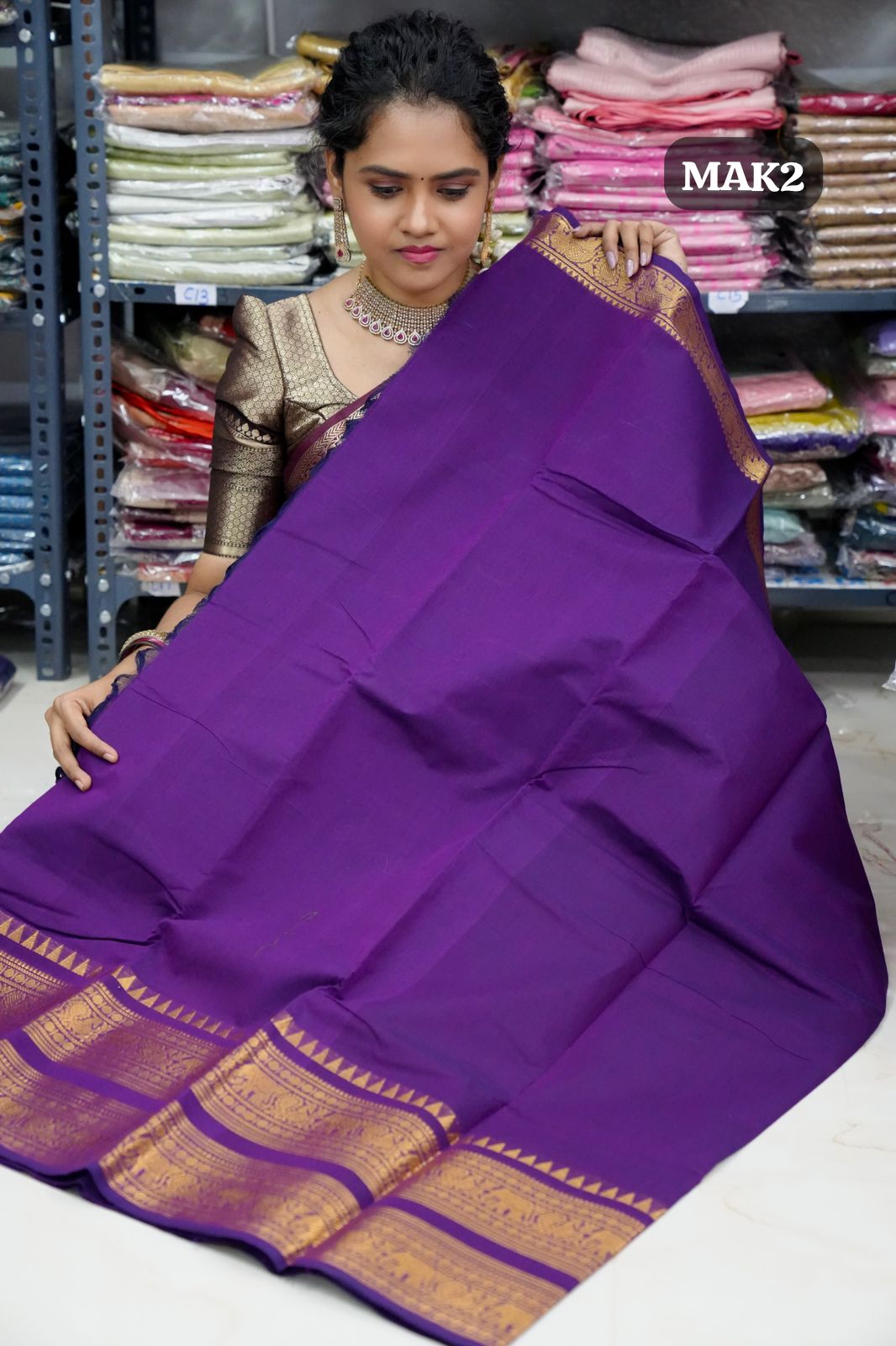 Kanchi cotton sareeš„³
