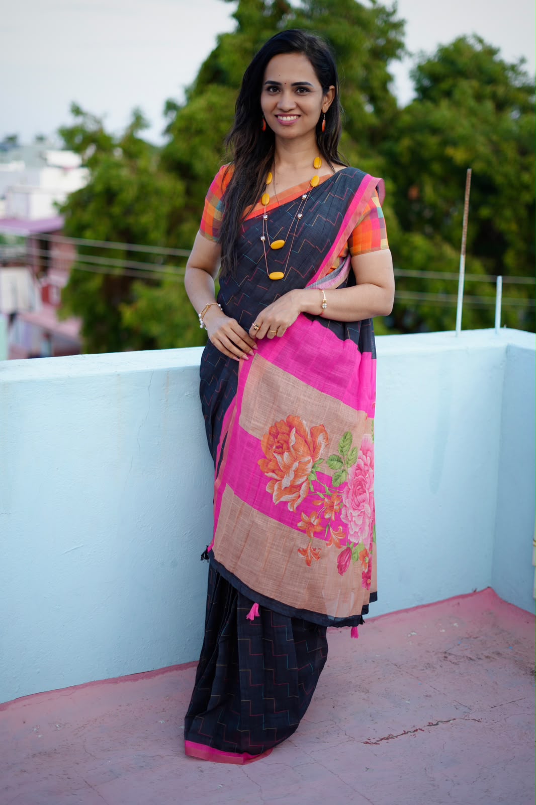 Linen cotton sarees🥰😎📚
