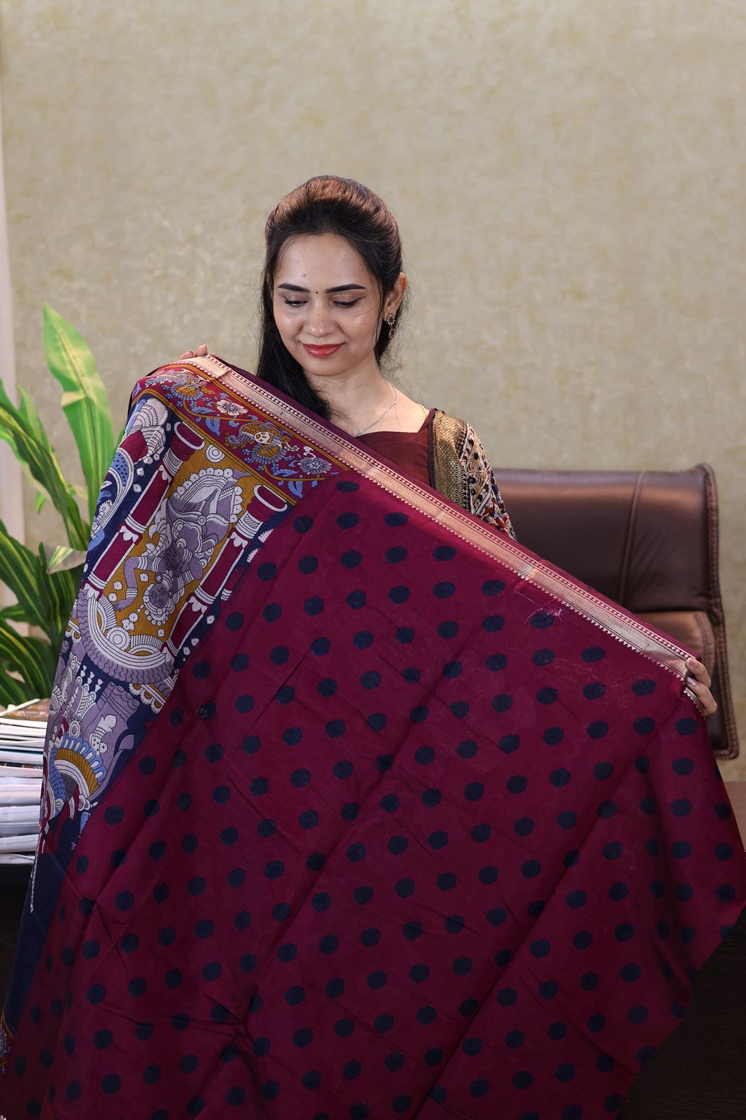 Kalamkari printed saree😍😎⏰