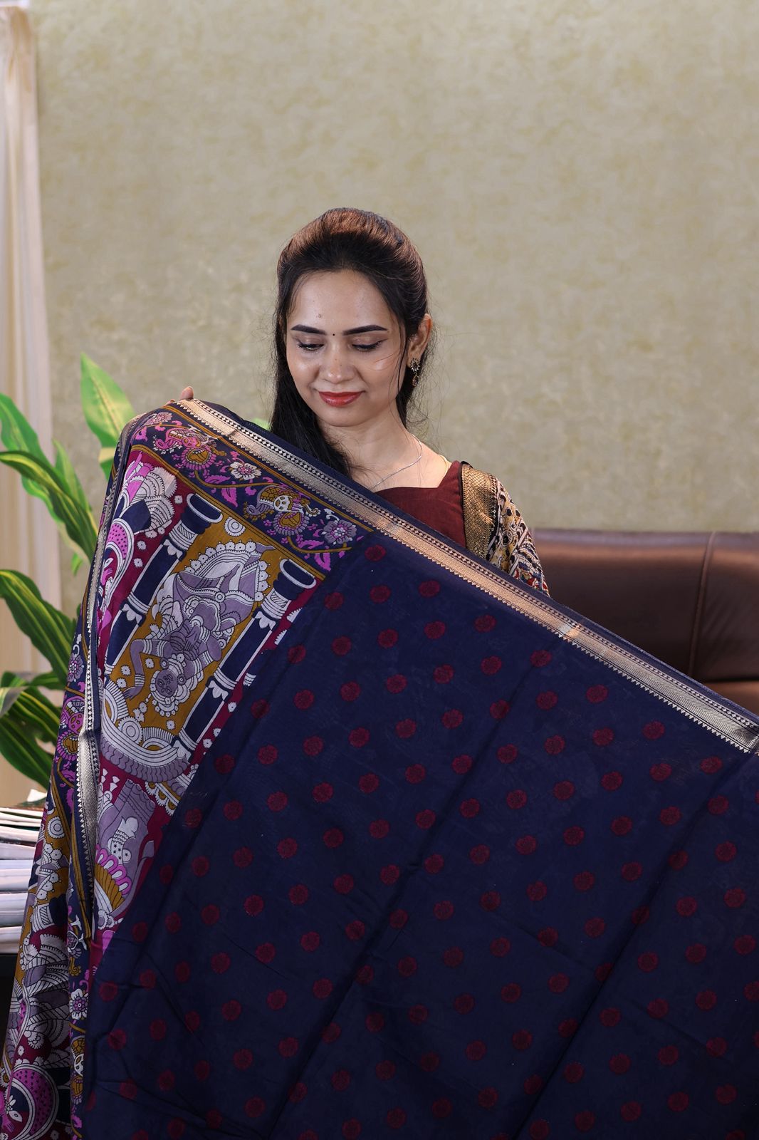 Kalamkari printed saree😍😎⏰