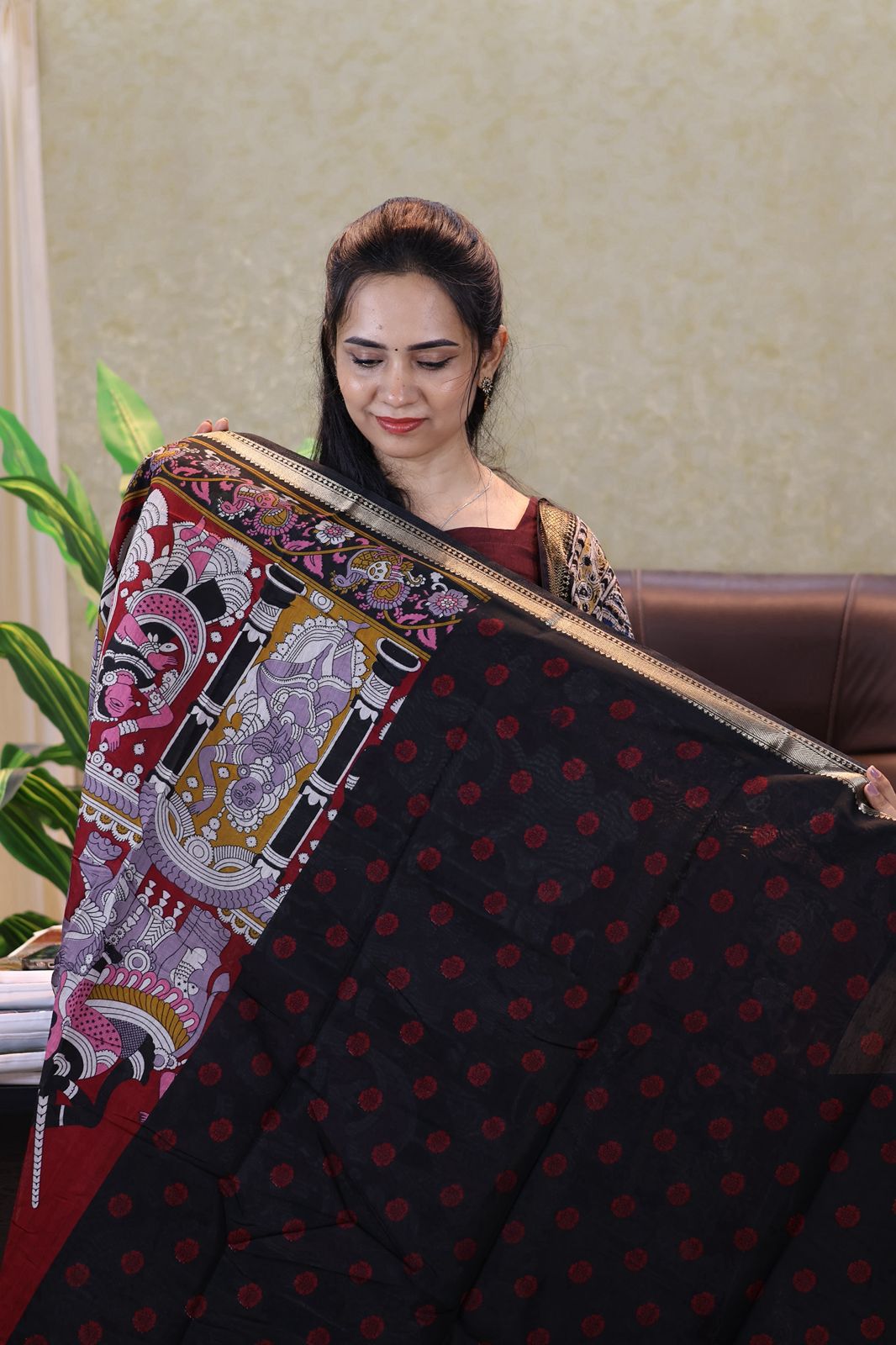 Kalamkari printed saree😍😎⏰