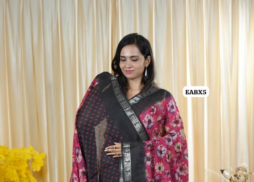 Maheshwari semi soft silk saree๐๐ ๐