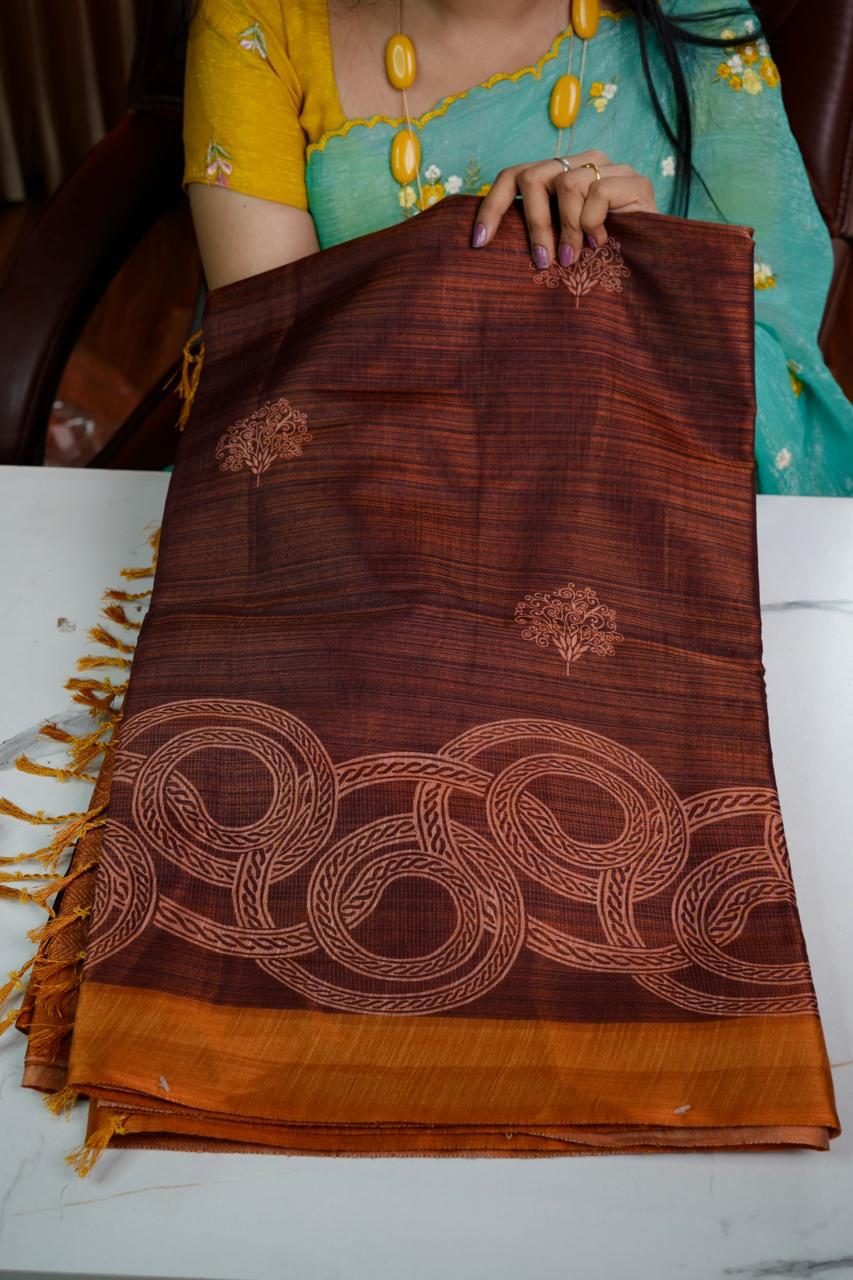 Premium Tussar silk🥰😎📚