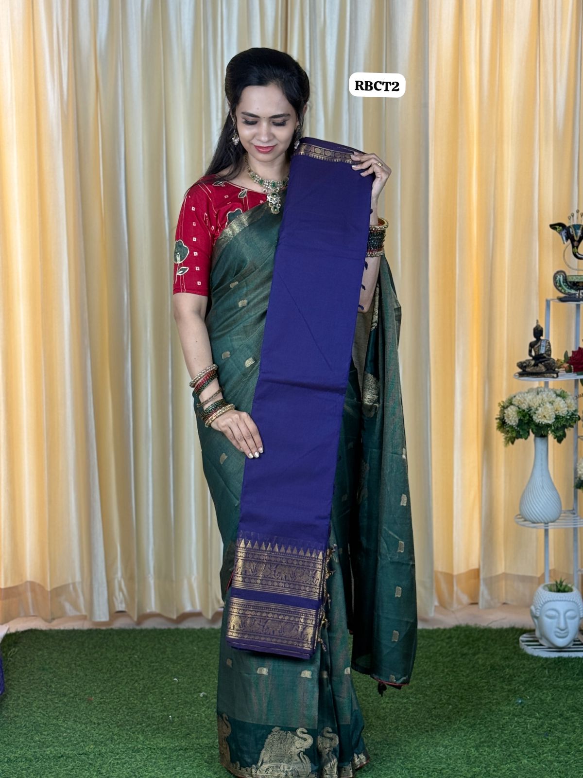Kanchi Cotton Saree(Elephant design)😍😎🥳