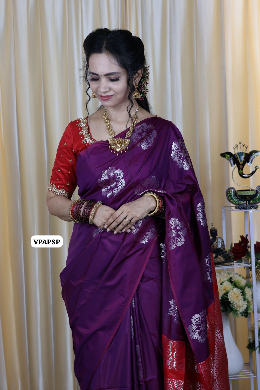 Borderless semi soft silk saree 🥳