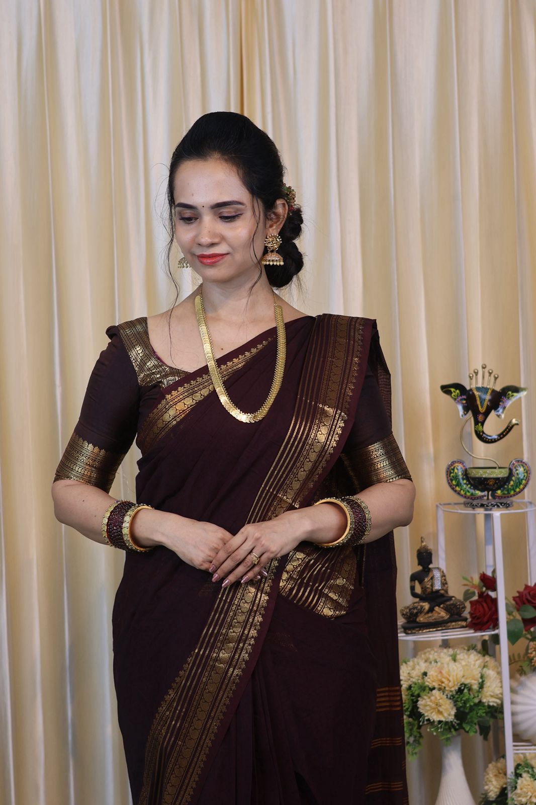 Premium Kanchi cotton saree 🥰😎📚
