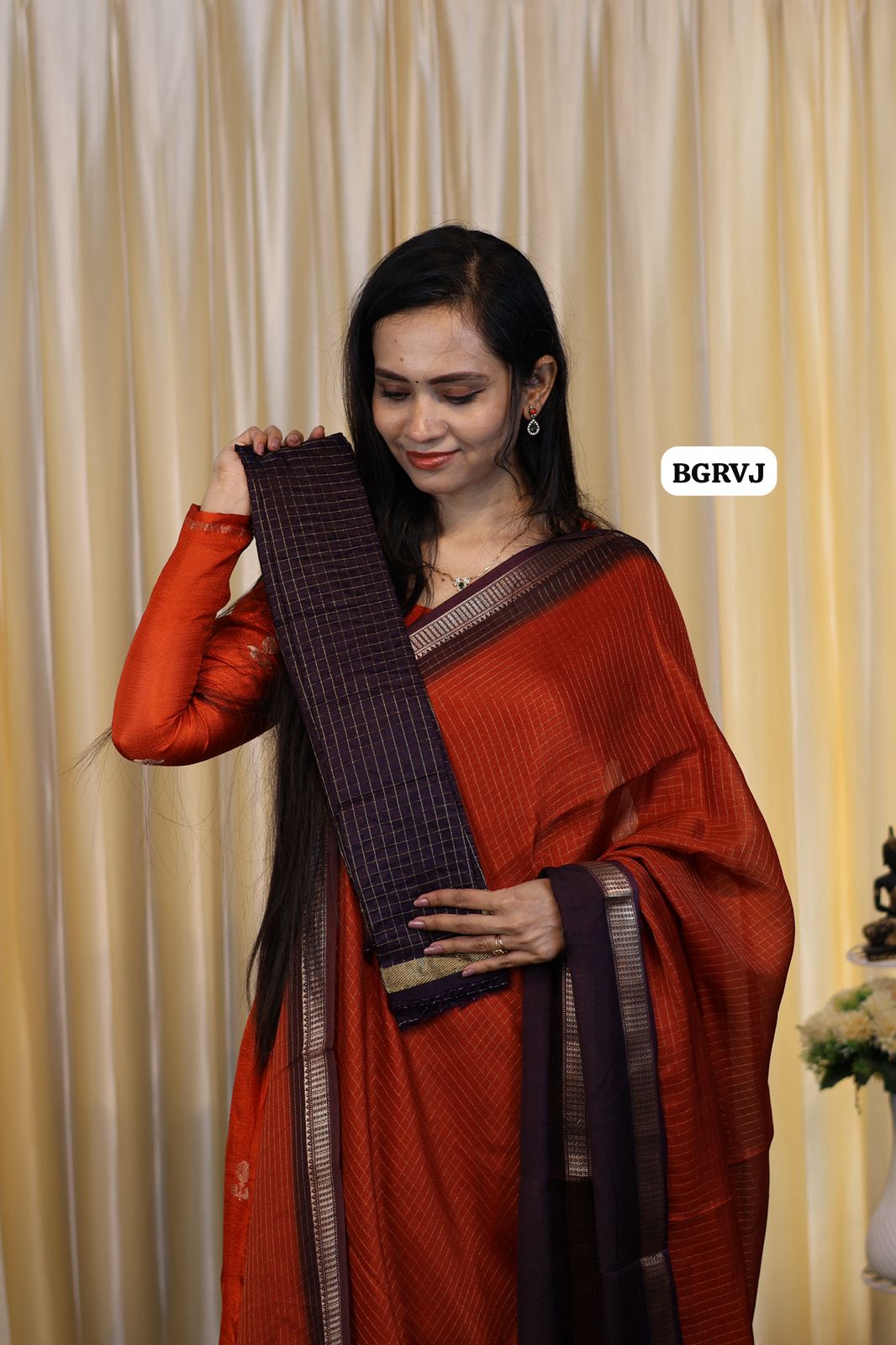 Pongal special semi silk saree with zari checks.Beautiful vintage vibe at affordable prices🥰😎