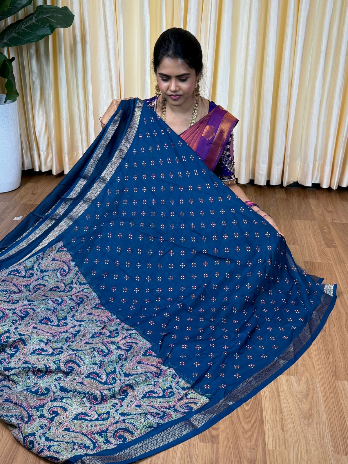 Soft mixed cotton sarees🥰😎📚