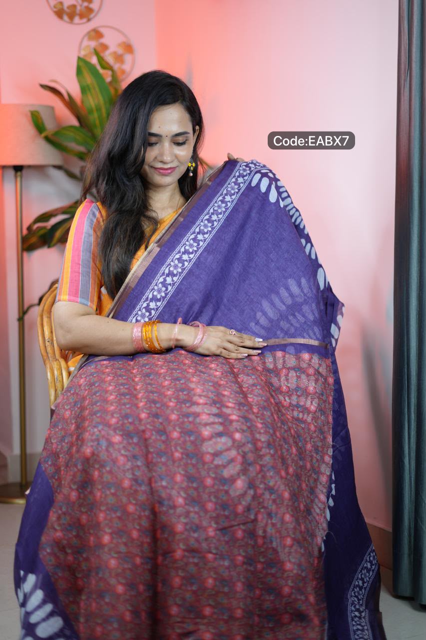 Linen cotton sarees😍🥳