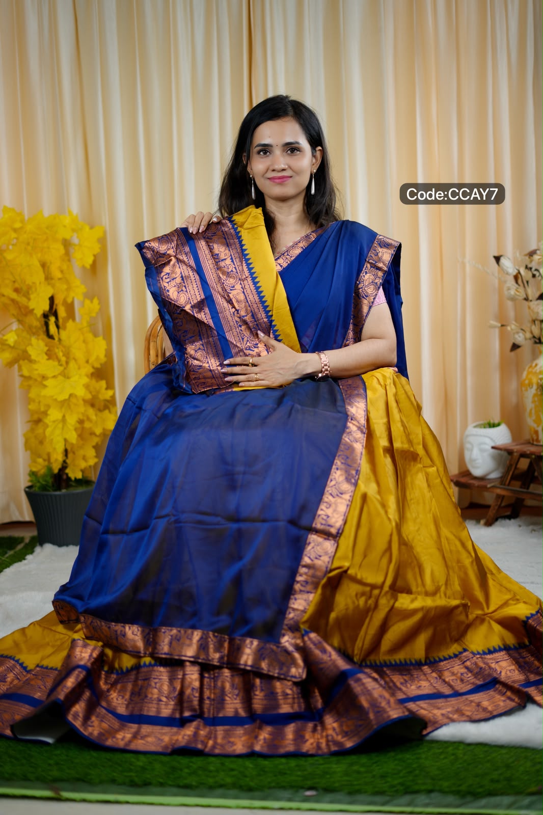 Half saree soft silk 😍🥳