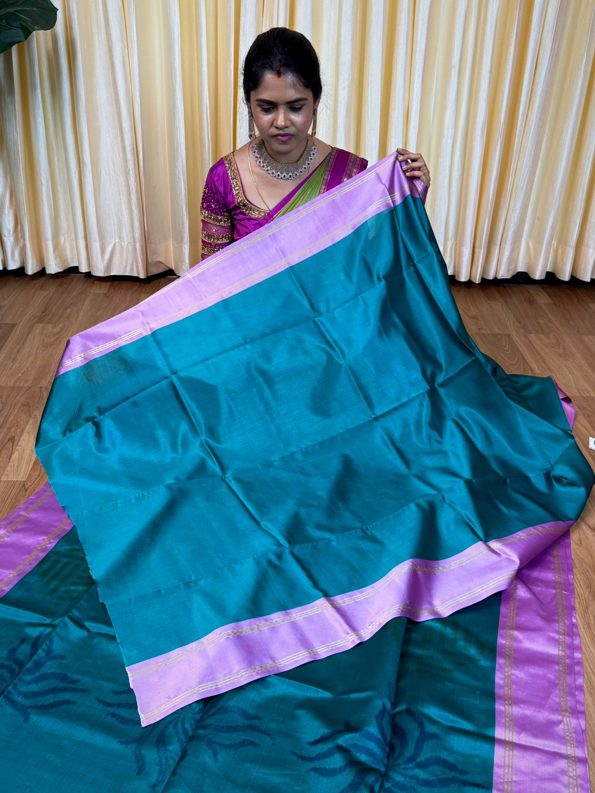 Soft silk sarees with Poachampally design🥰😎📚