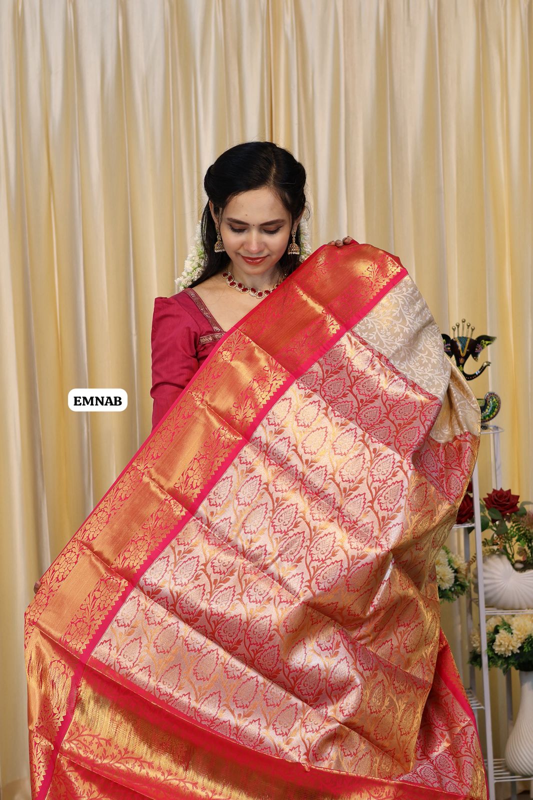 Bridal kanchi semi soft silk saree prebook 🥳