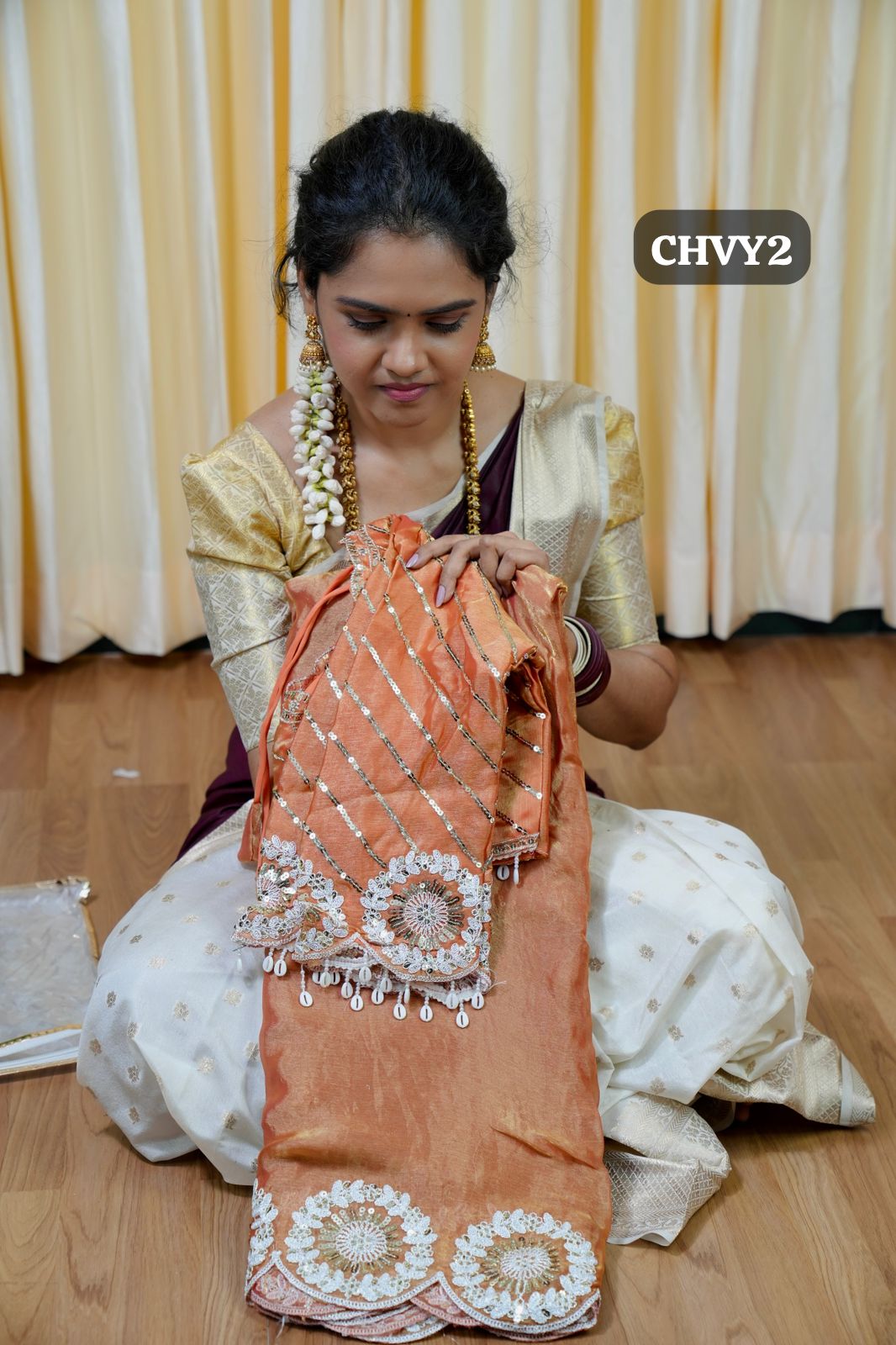 Designer saree with Work blouseš„³