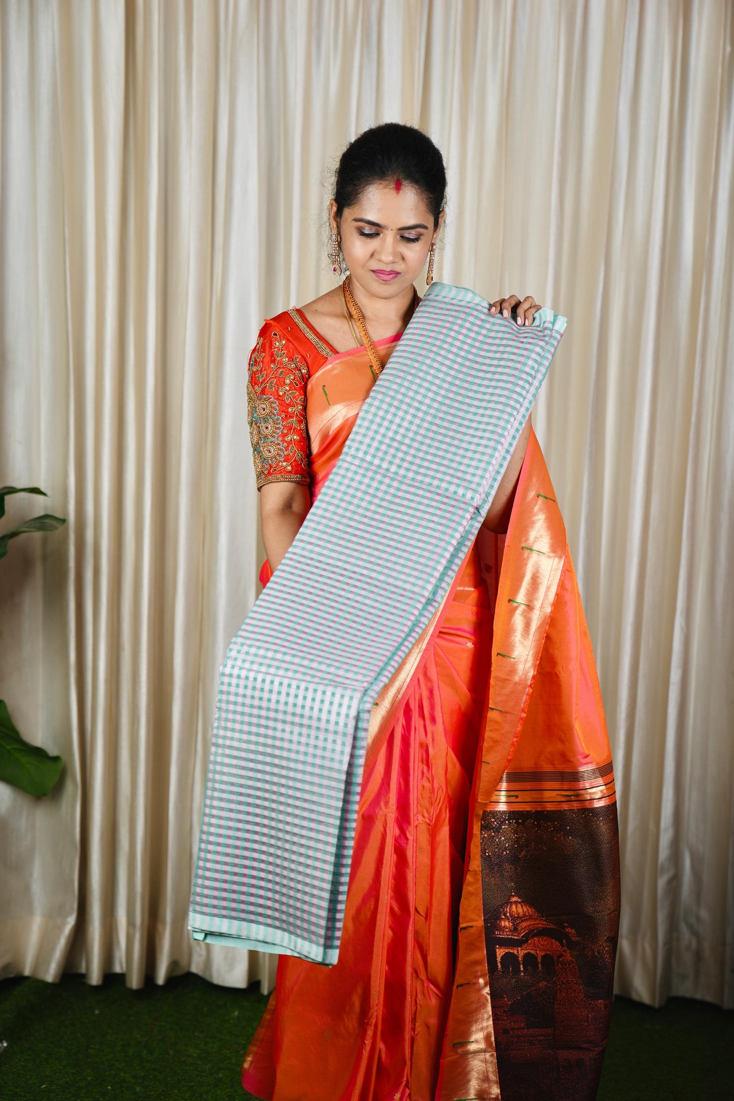 Nayanthara inspired saree in premium soft silk cotton🍄🥳