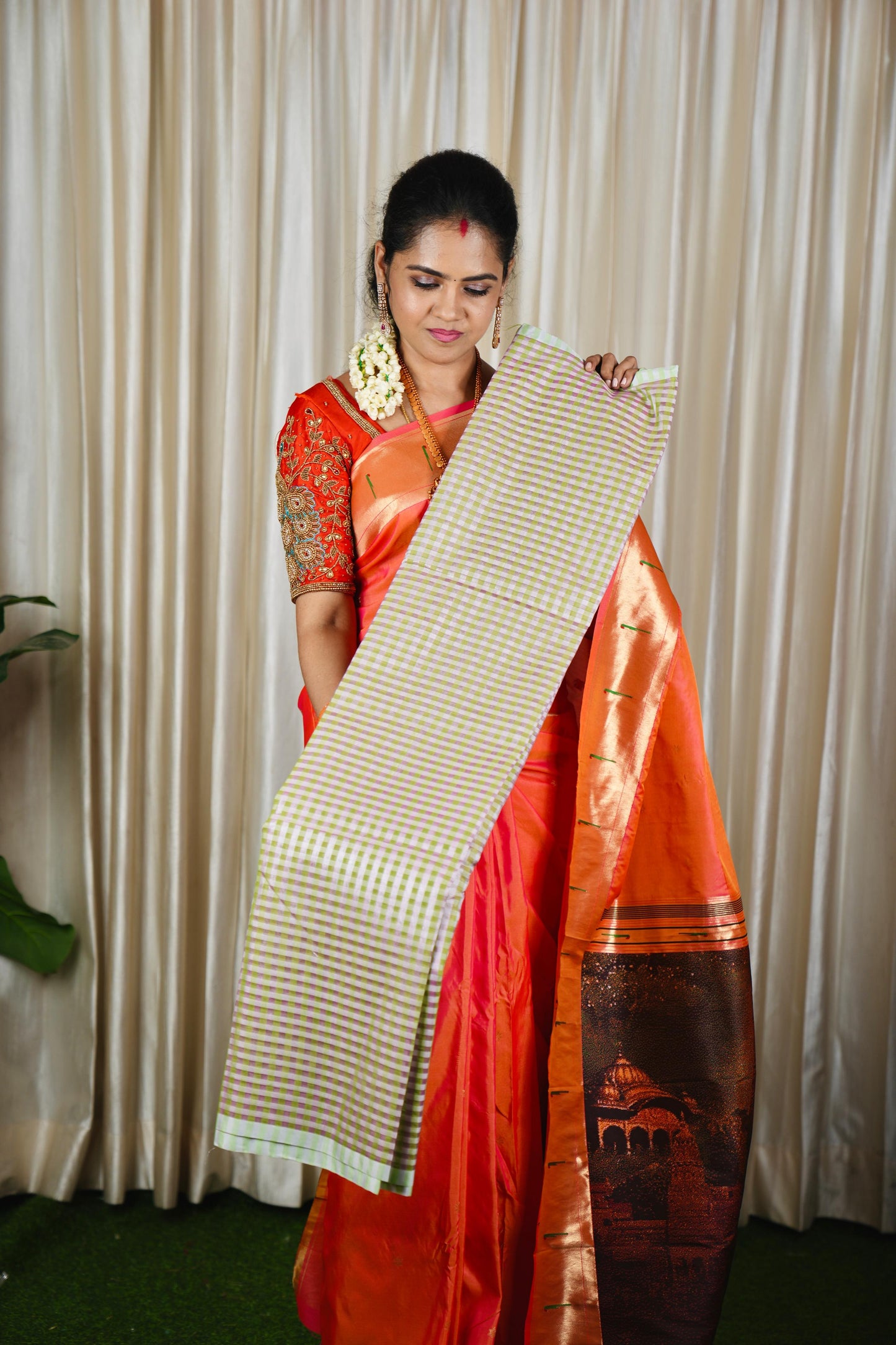 Nayanthara inspired saree in premium soft silk choton 🥳🍄