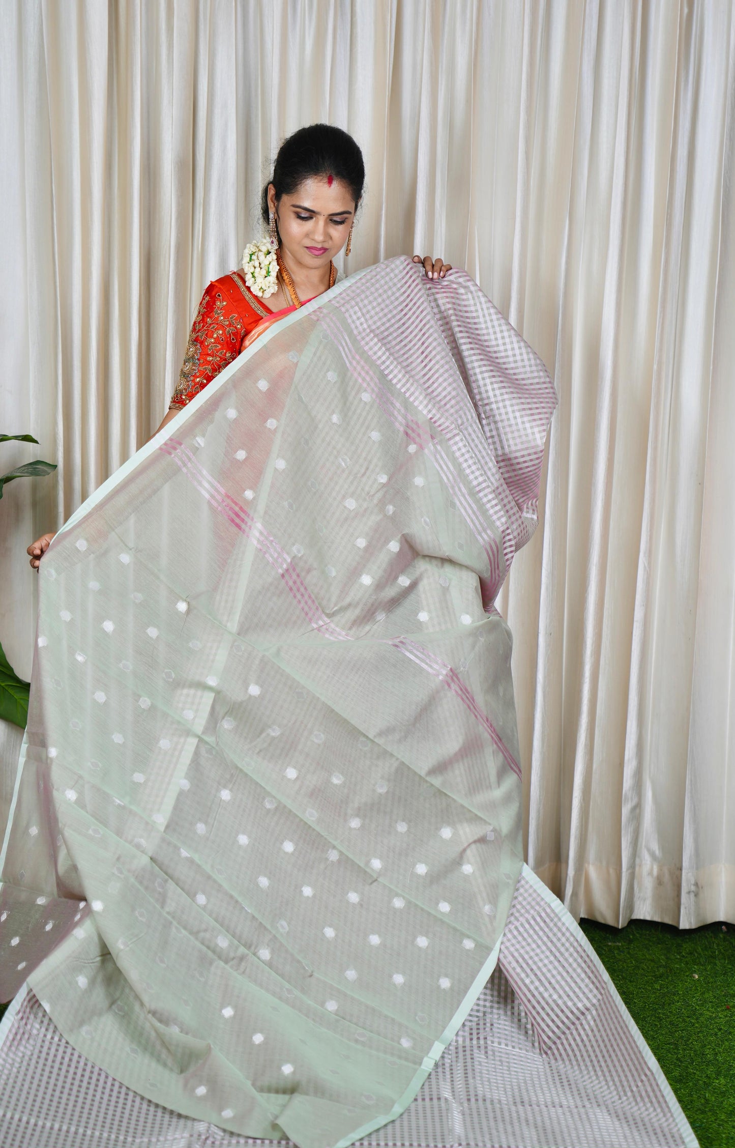 Nayanthara inspired saree in premium soft silk cotton🥰🥳