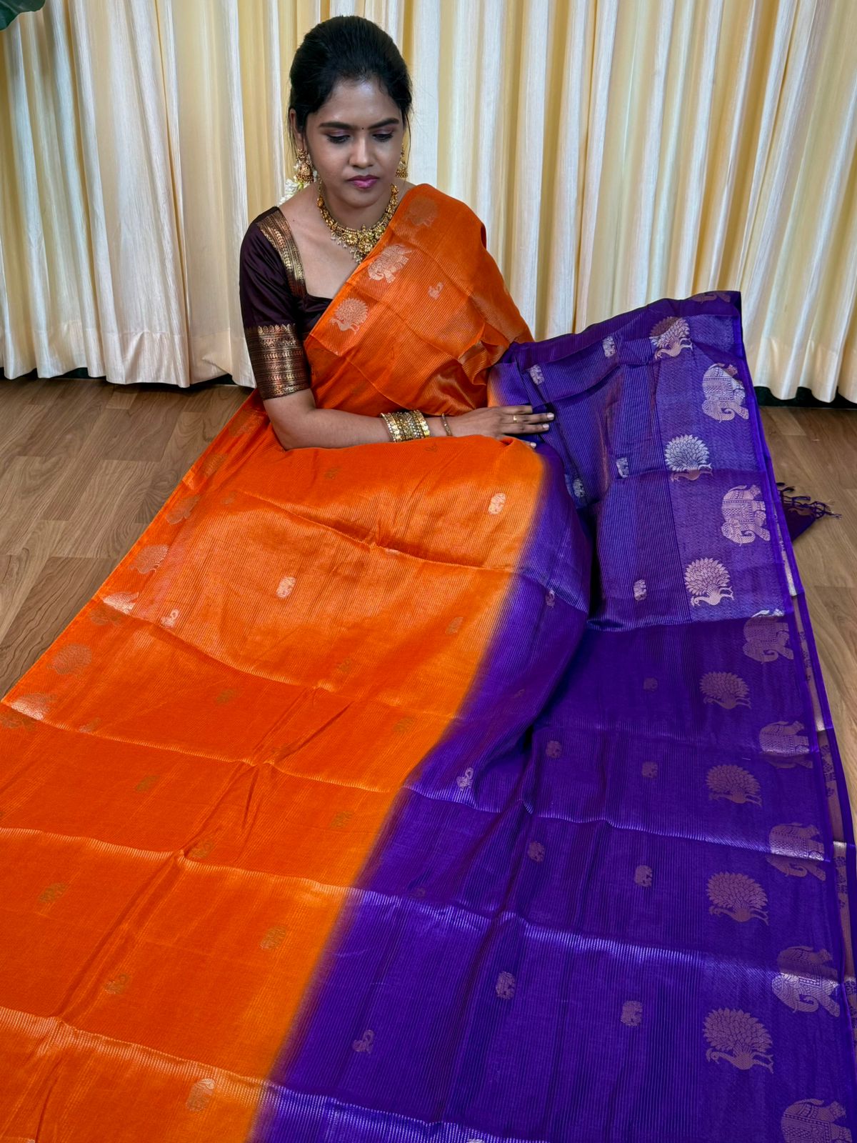 Warm silk sarees with Viscose blouse π₯°ππ