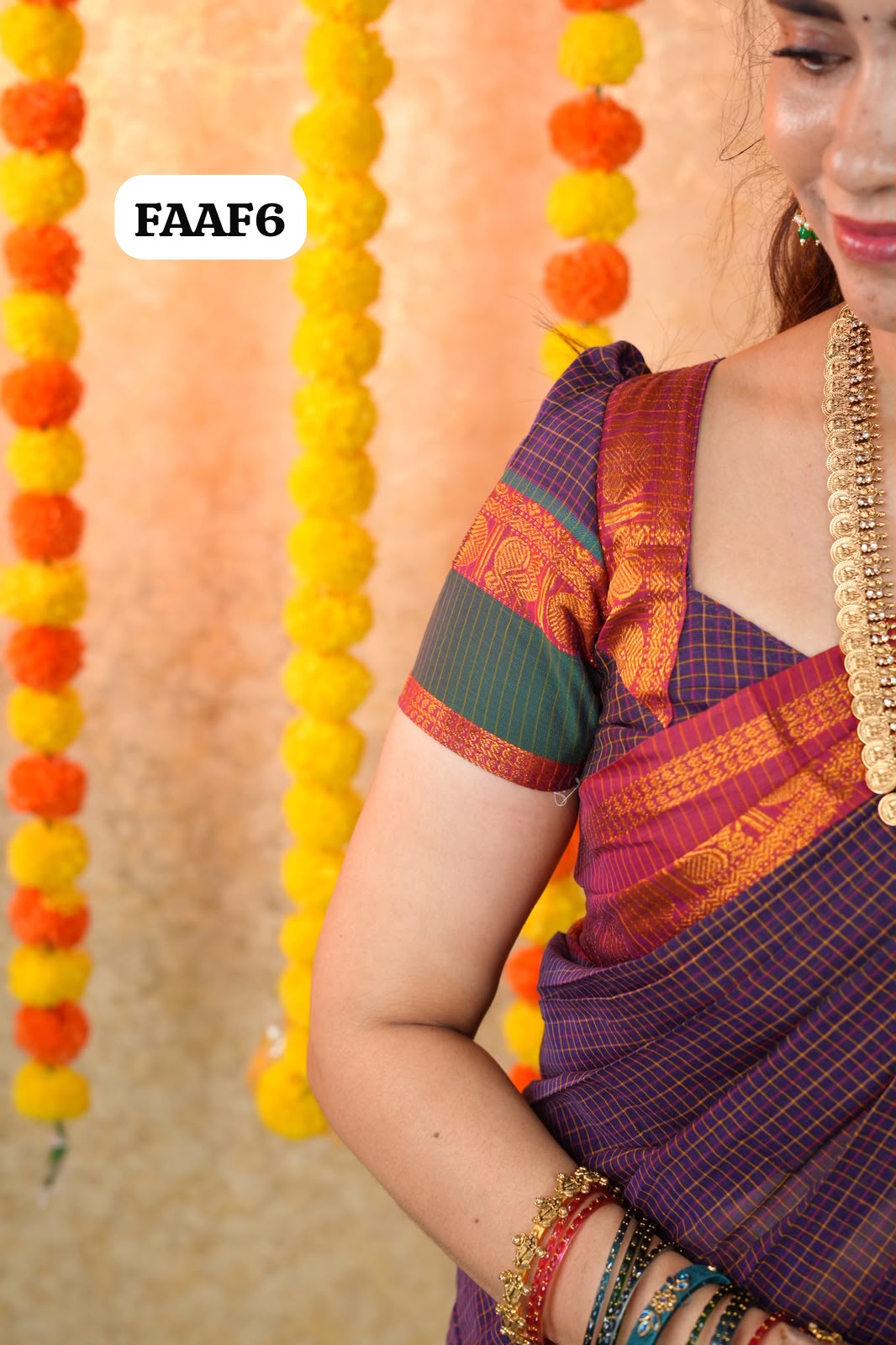 Cotton with Rettapetta Border saree🥳