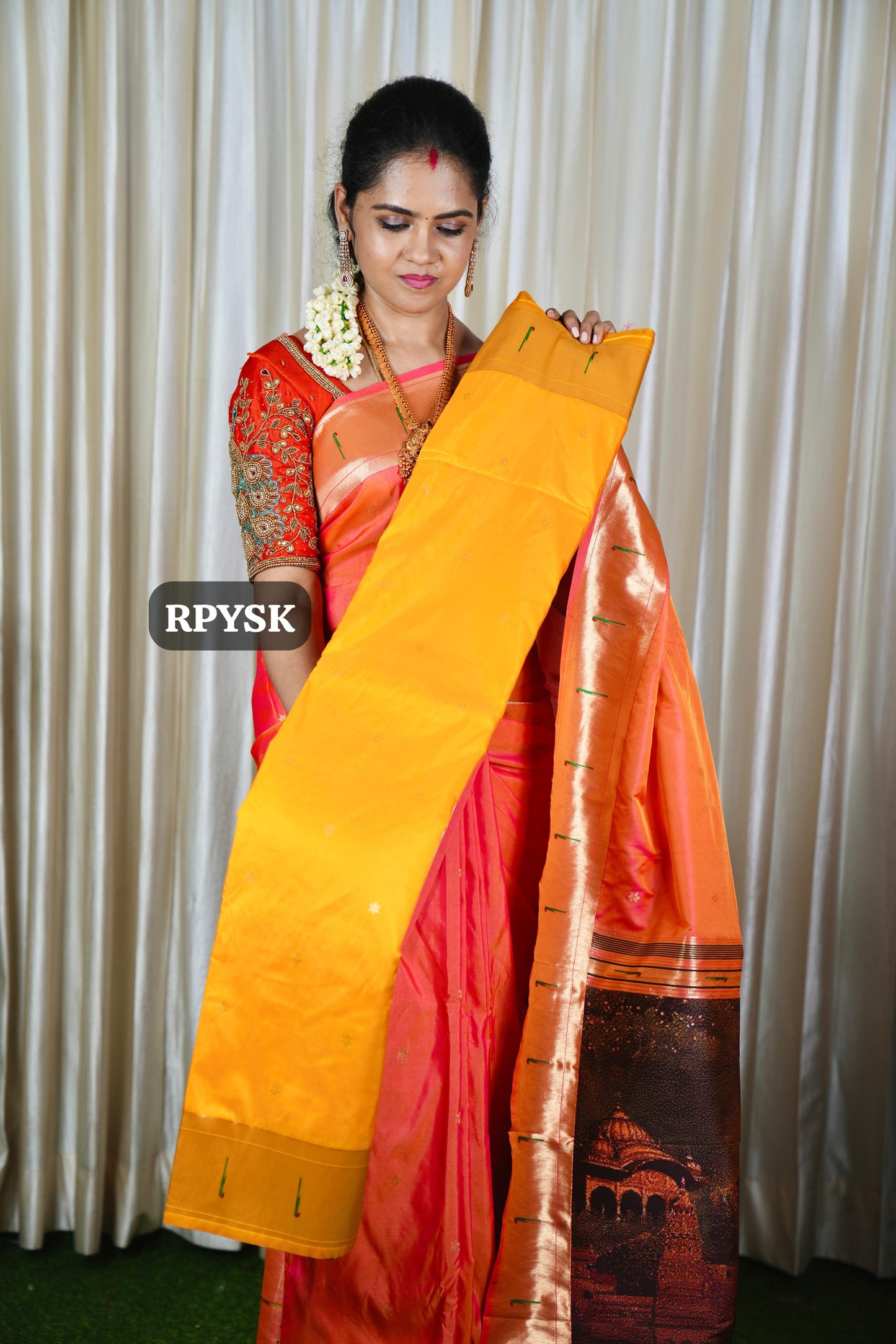 Paithani Semi Silk Sareeš„°š„³