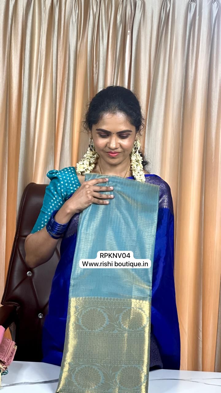 Tissue saree with gold border 🥳