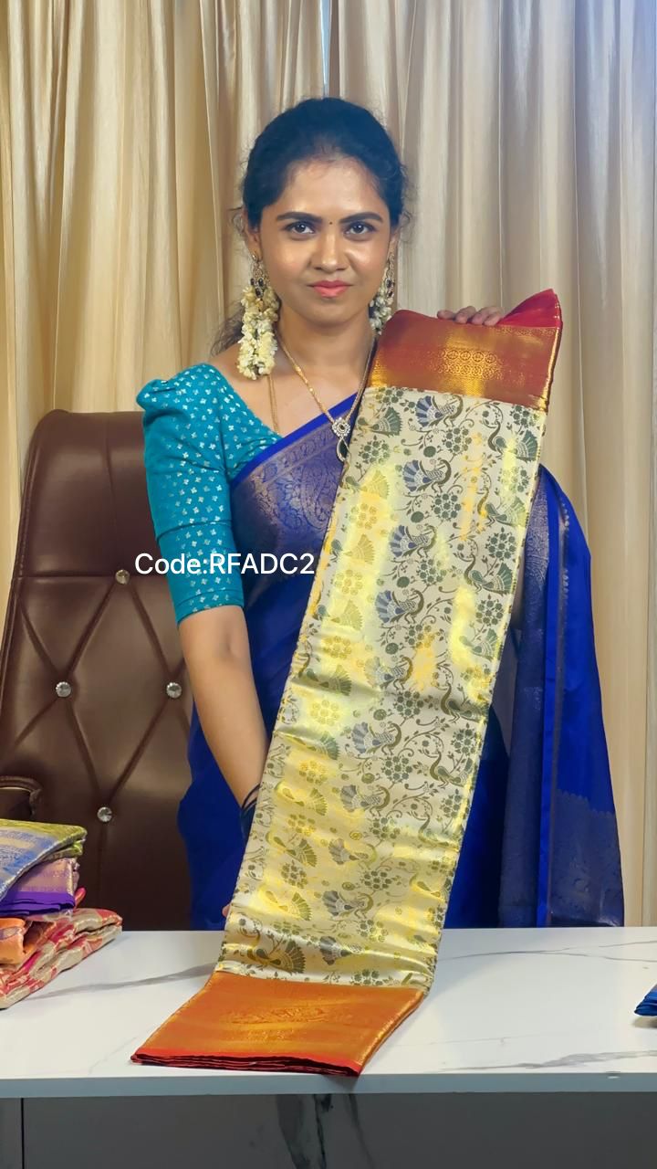 Kanchipuram semi silk prebook🥳