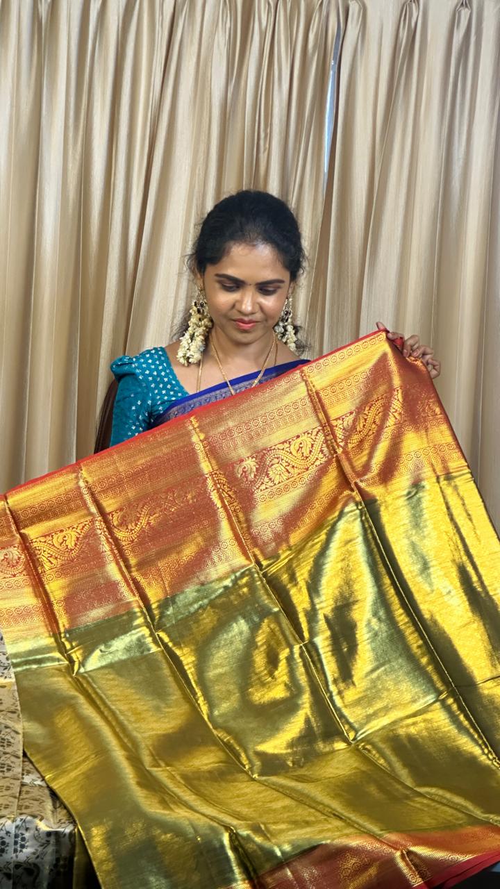 Kanchipuram semi silk prebook🥳