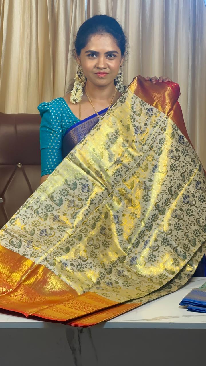Kanchipuram semi silk prebook🥳