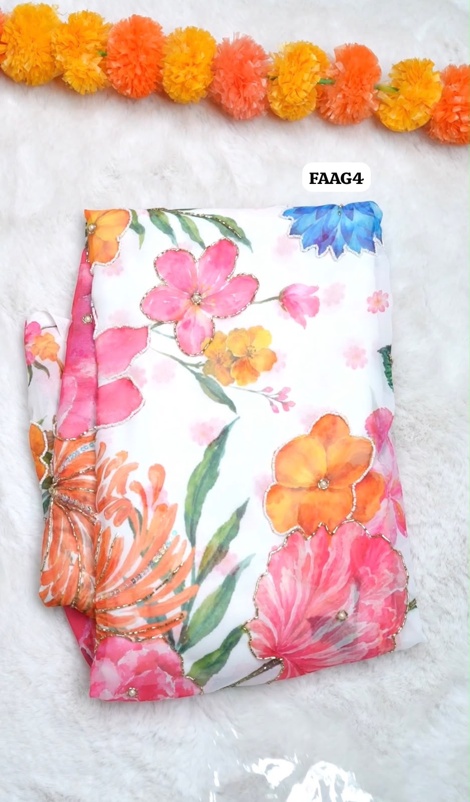 Soft Chiffon With floral Design🥰🥳
