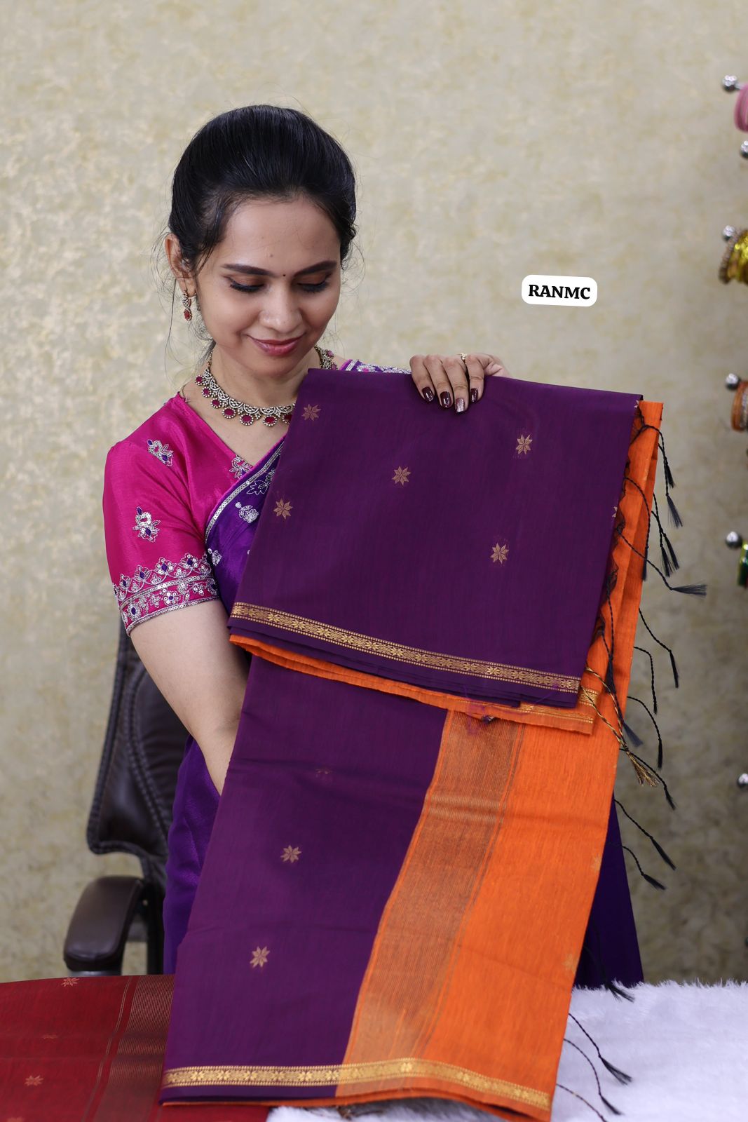 Maheshwari silk cotton saree🥳✅