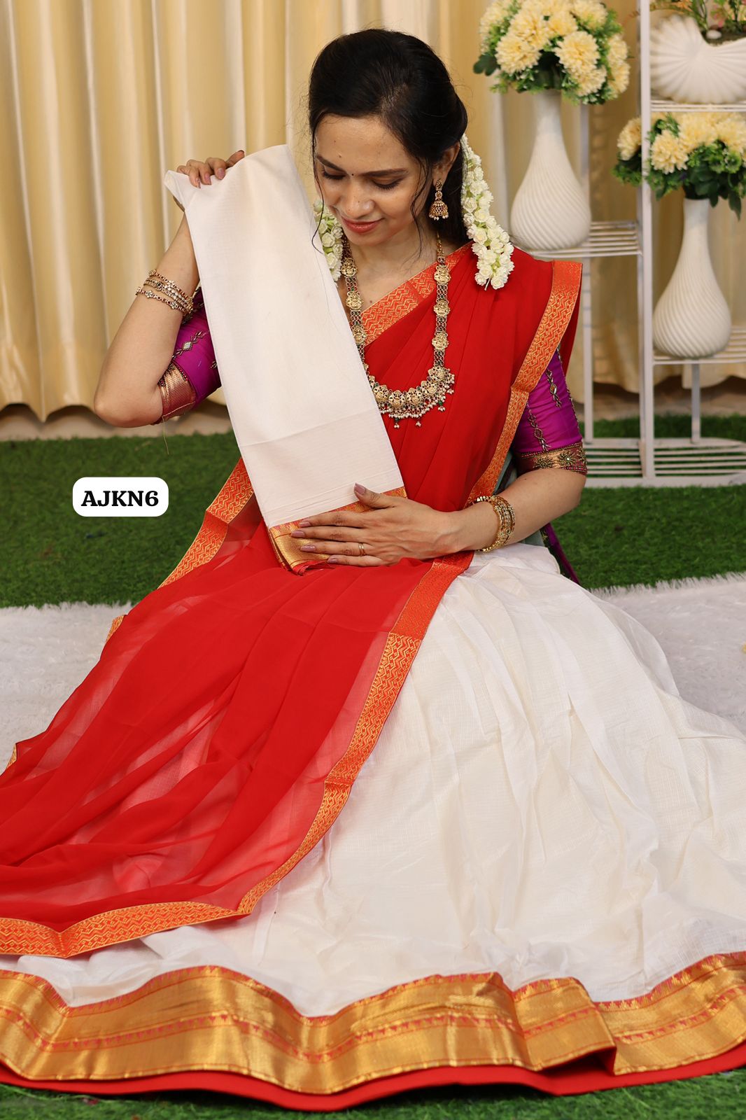 semi stitched kotta cotton Half saree collection. Blouse alone unstitched🥳