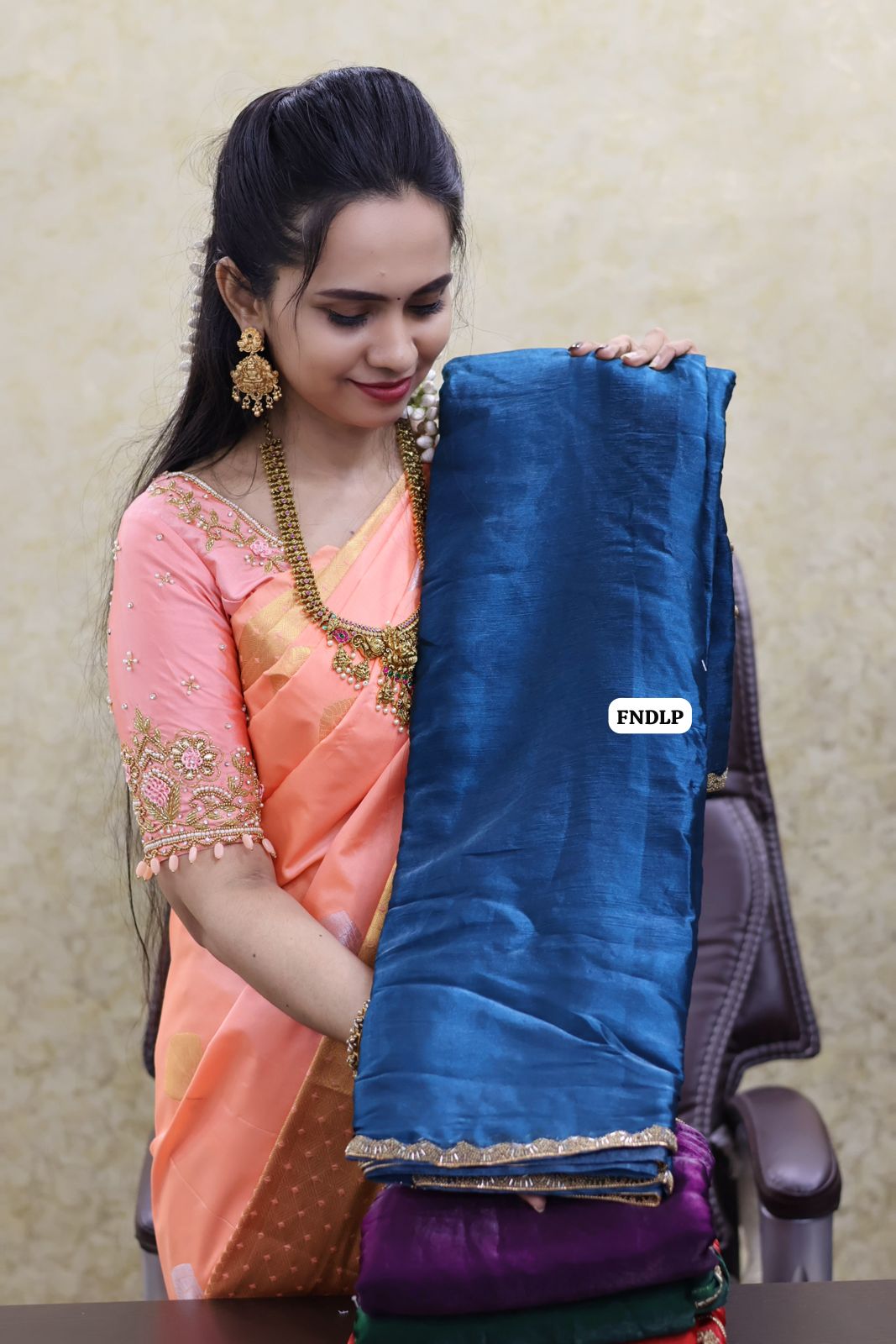 Fendy chiffon saree 😍🥳