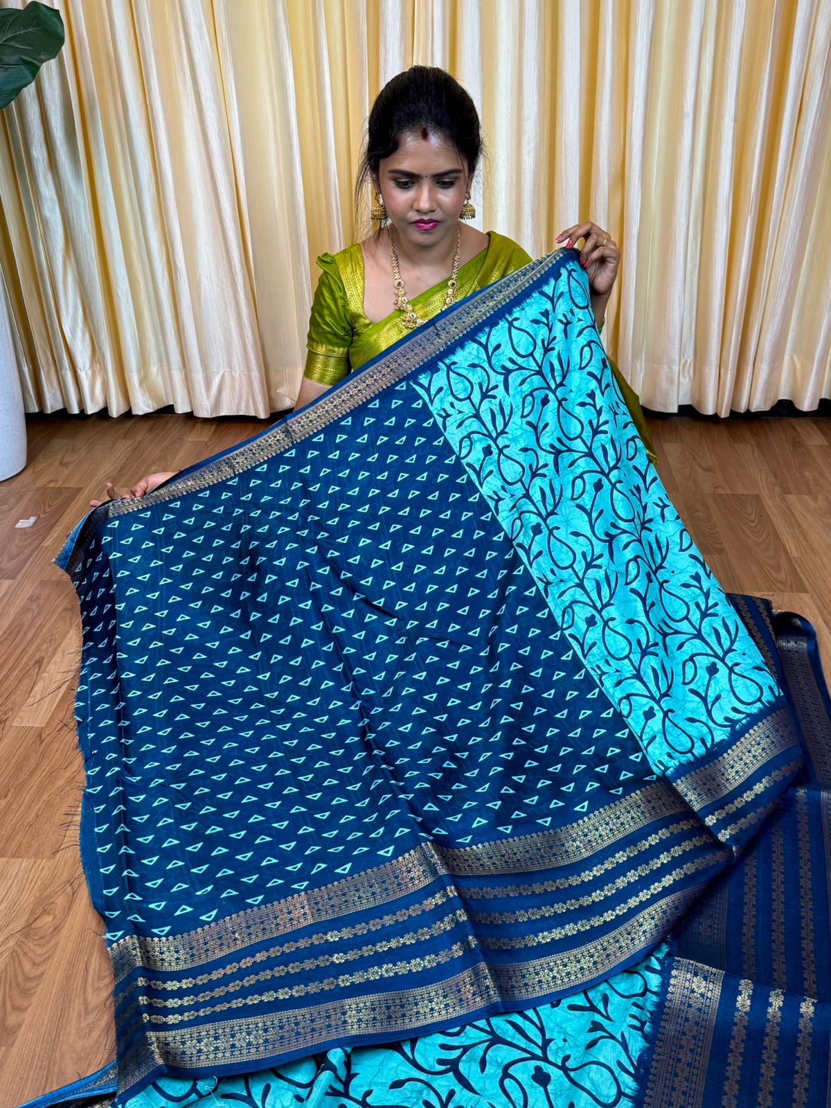 Silk mixed cotton saree🥰😎🌈📚