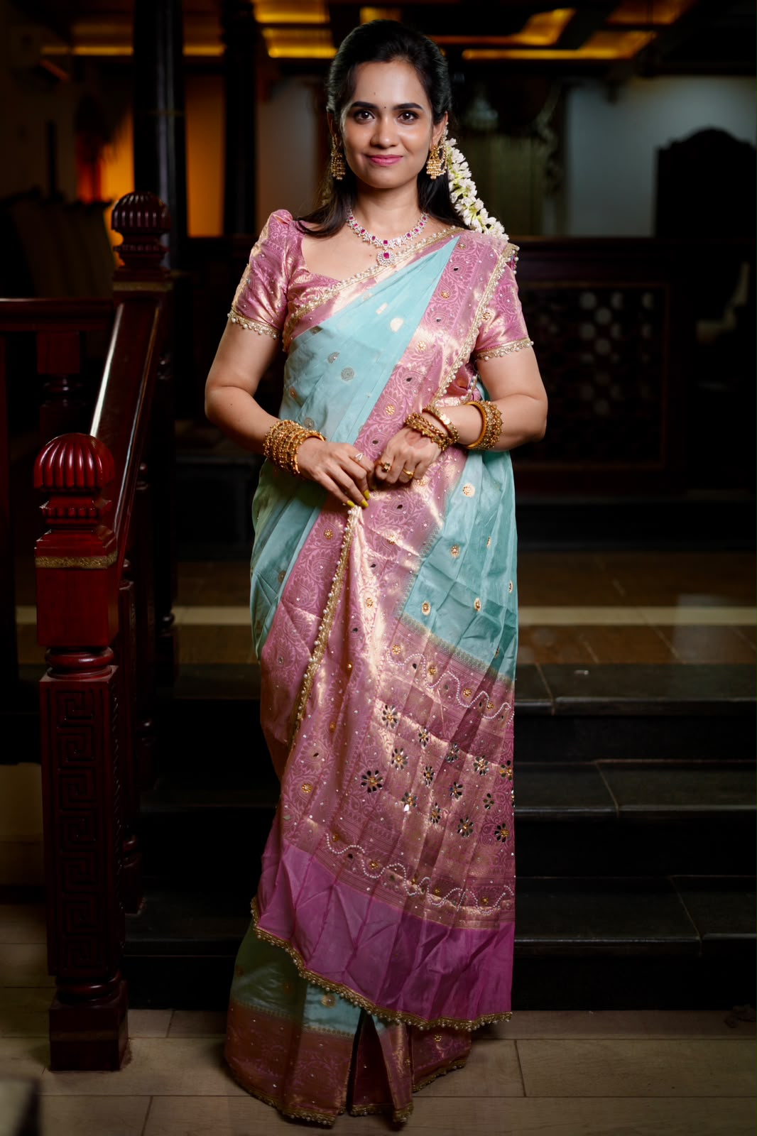 Banarasi viscose silk sareeš„³