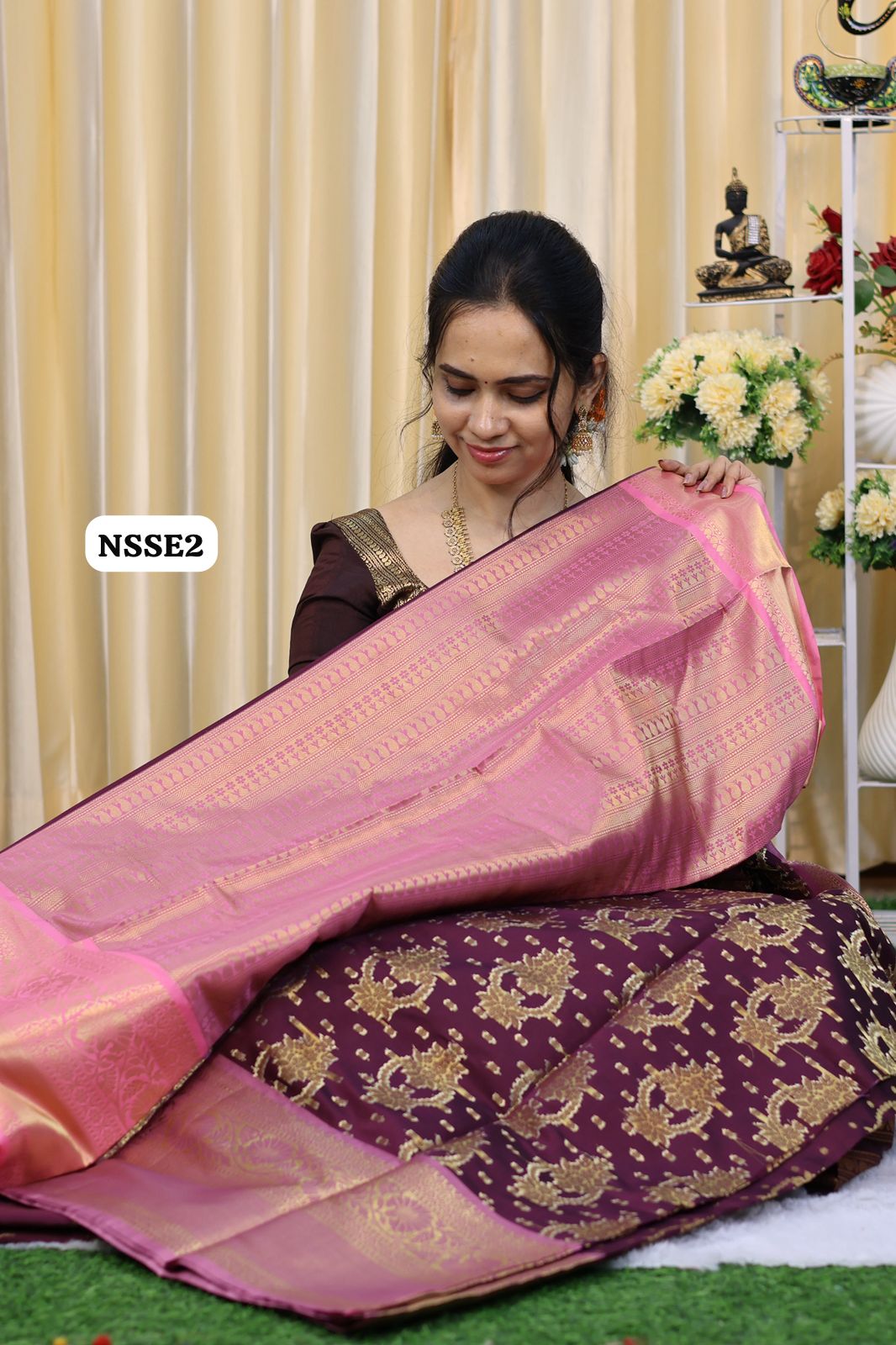 Katan warm silk saree 🥳