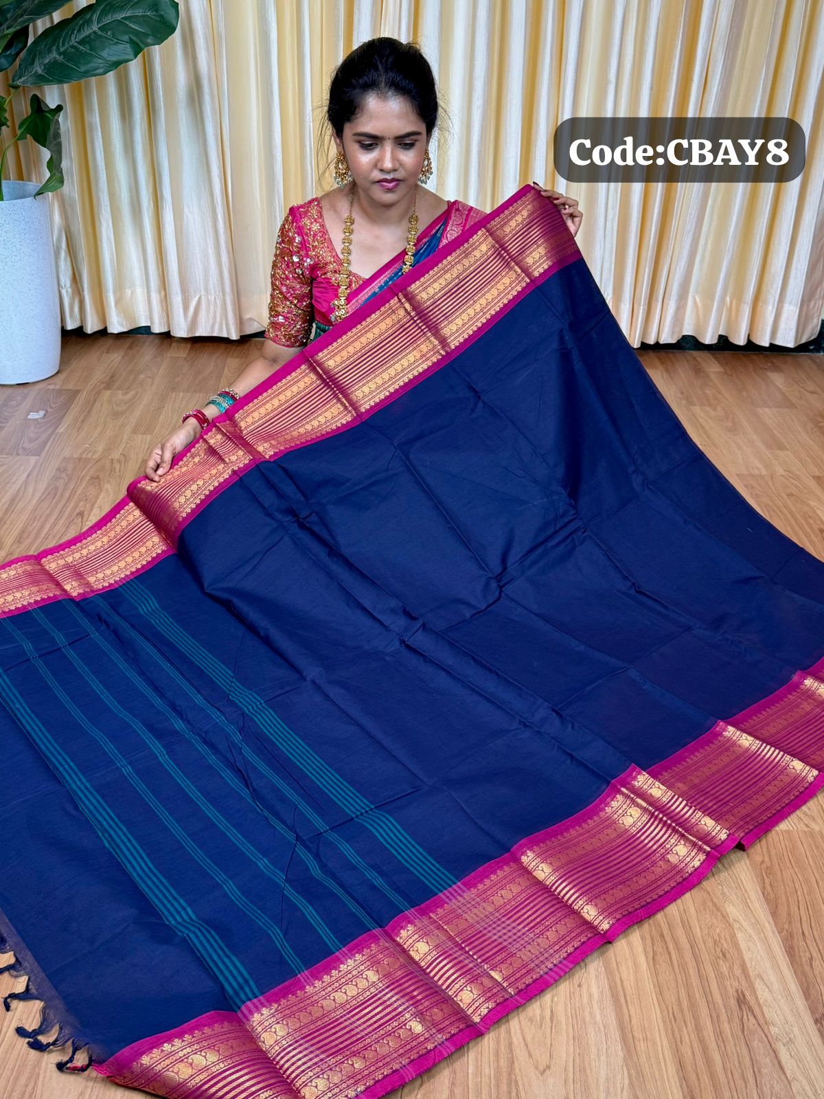 Premium Kanchi cotton saree🥰😎📚
