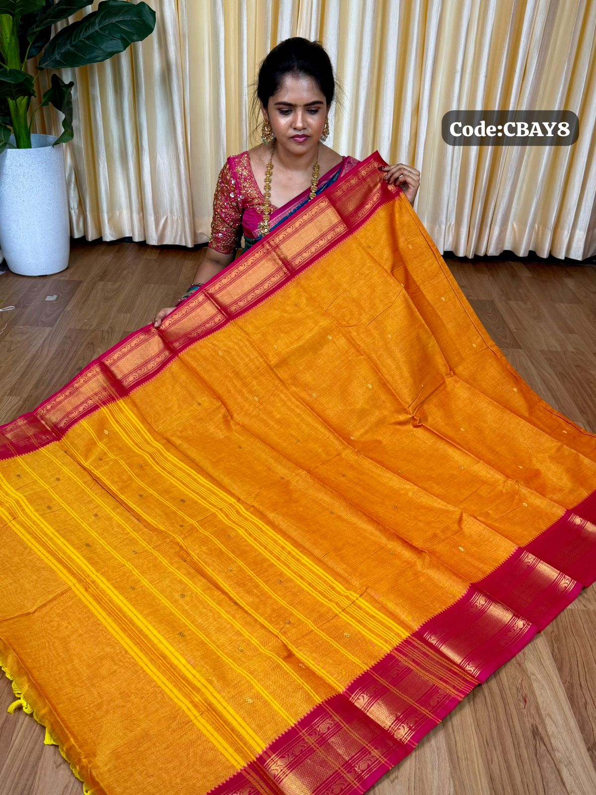 Premium Kanchi cotton saree🥰😎📚
