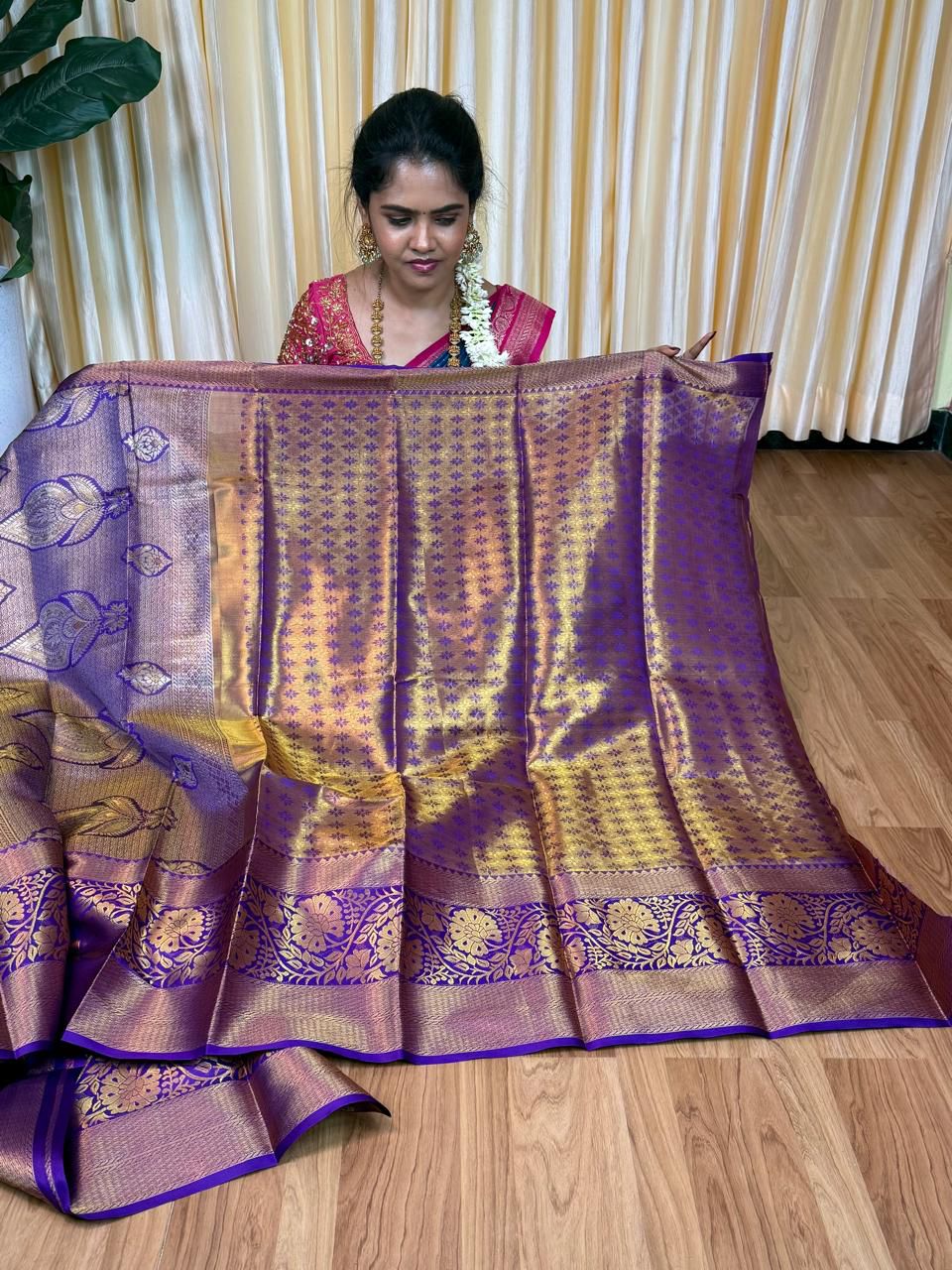 Kanchi semi silk saree🥳