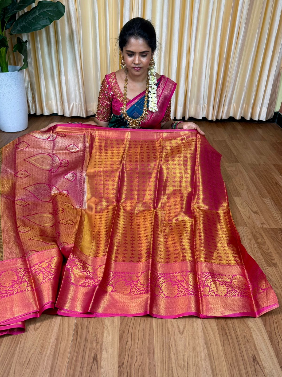 Kanchi semi silk saree🥳