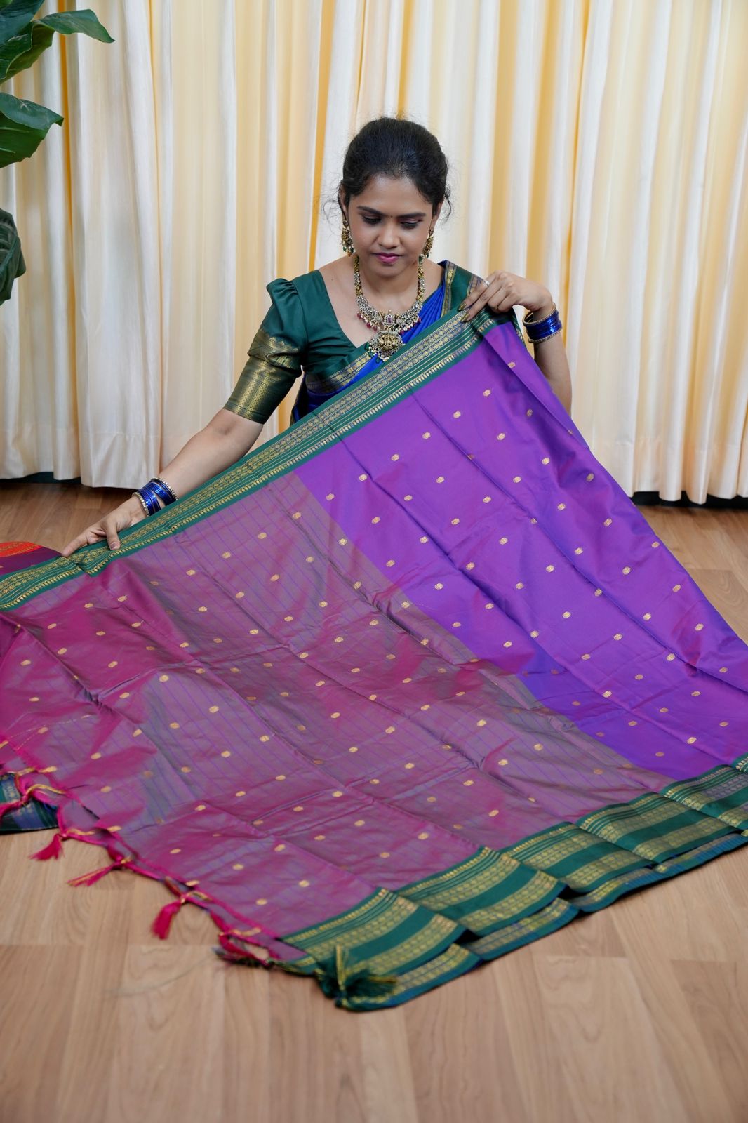 Kalyani semi silk sarees🥰😎pink shade