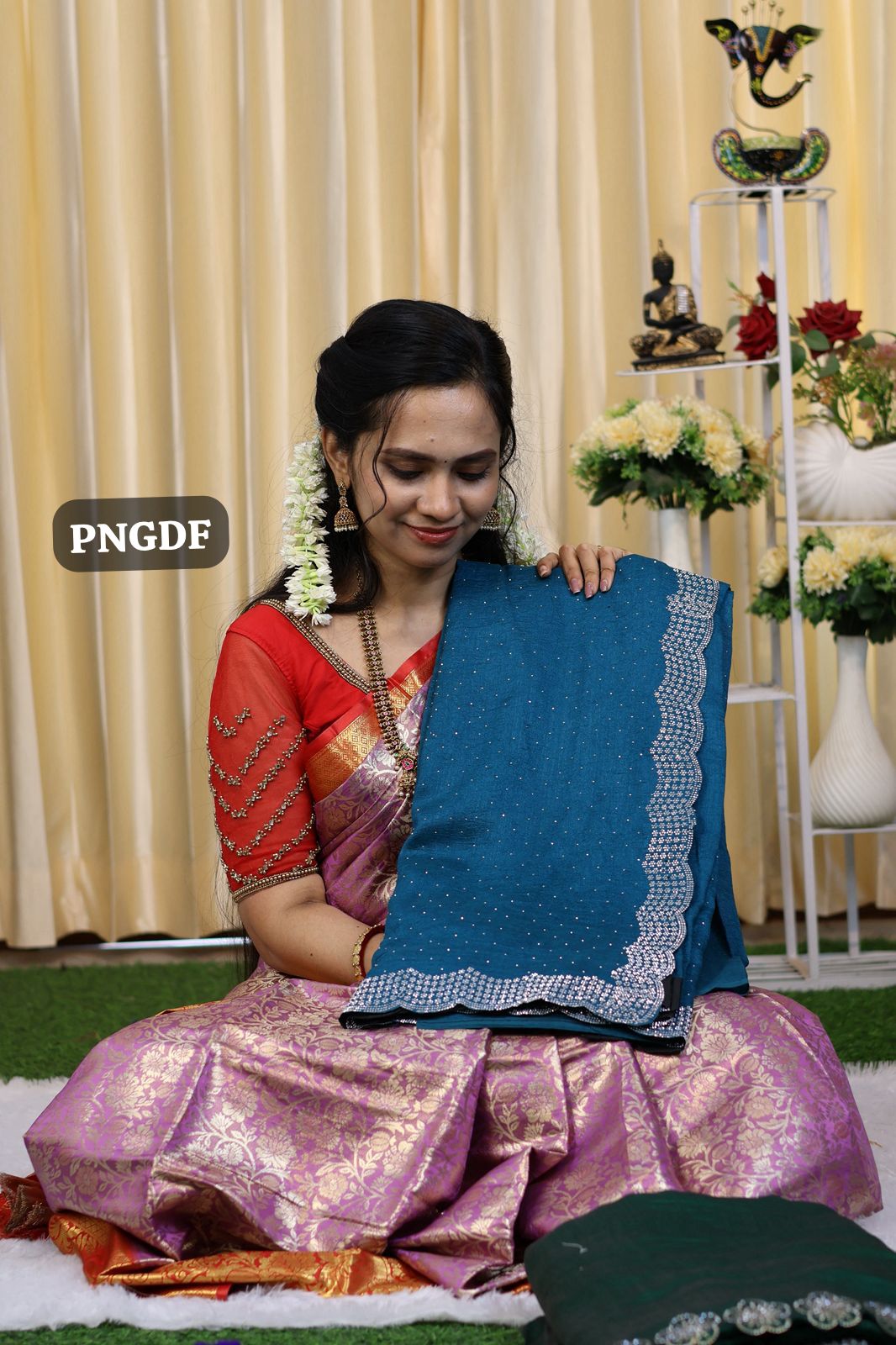 Designer saree with stone work😍🏃🏻♀️Ⓜ️Offer